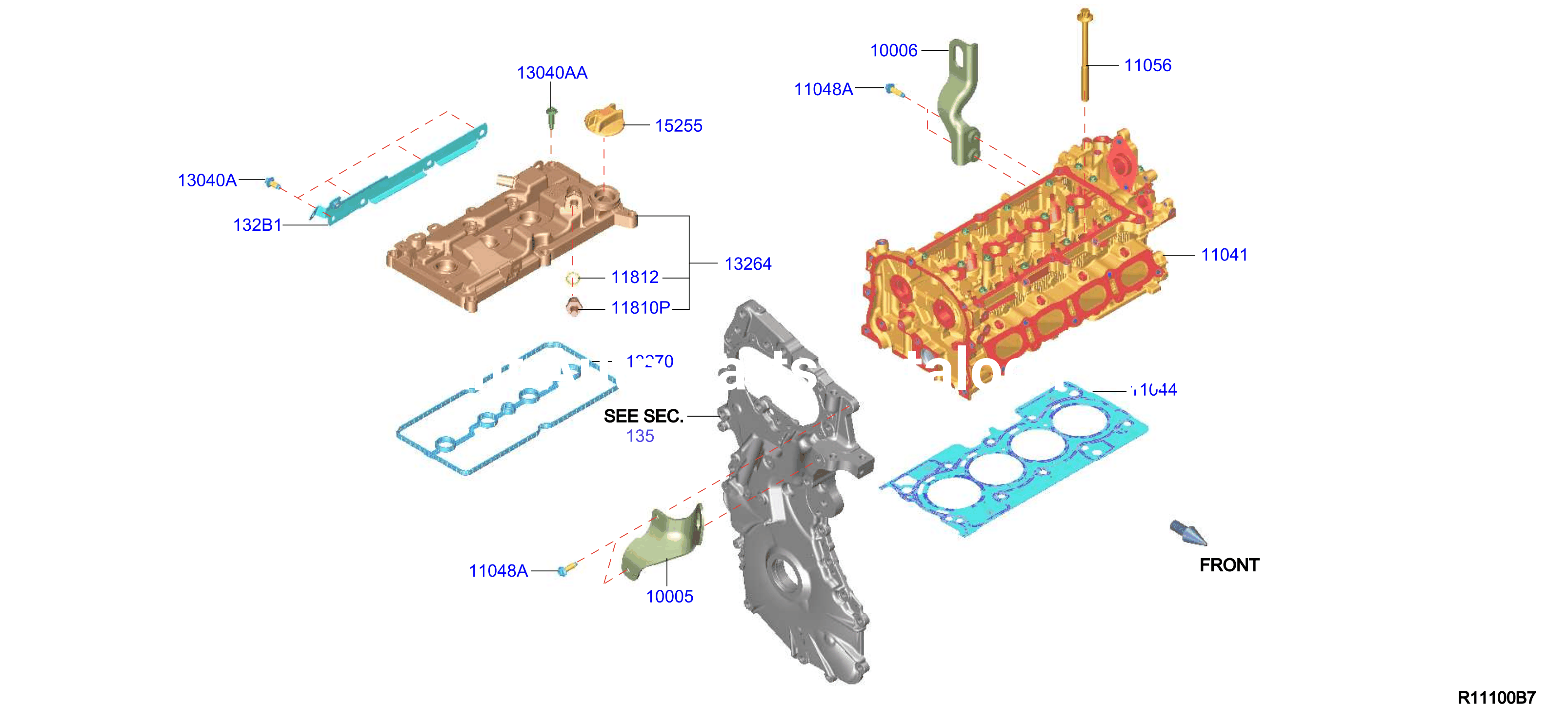 Cylinder Head Rocker Cover Assembly