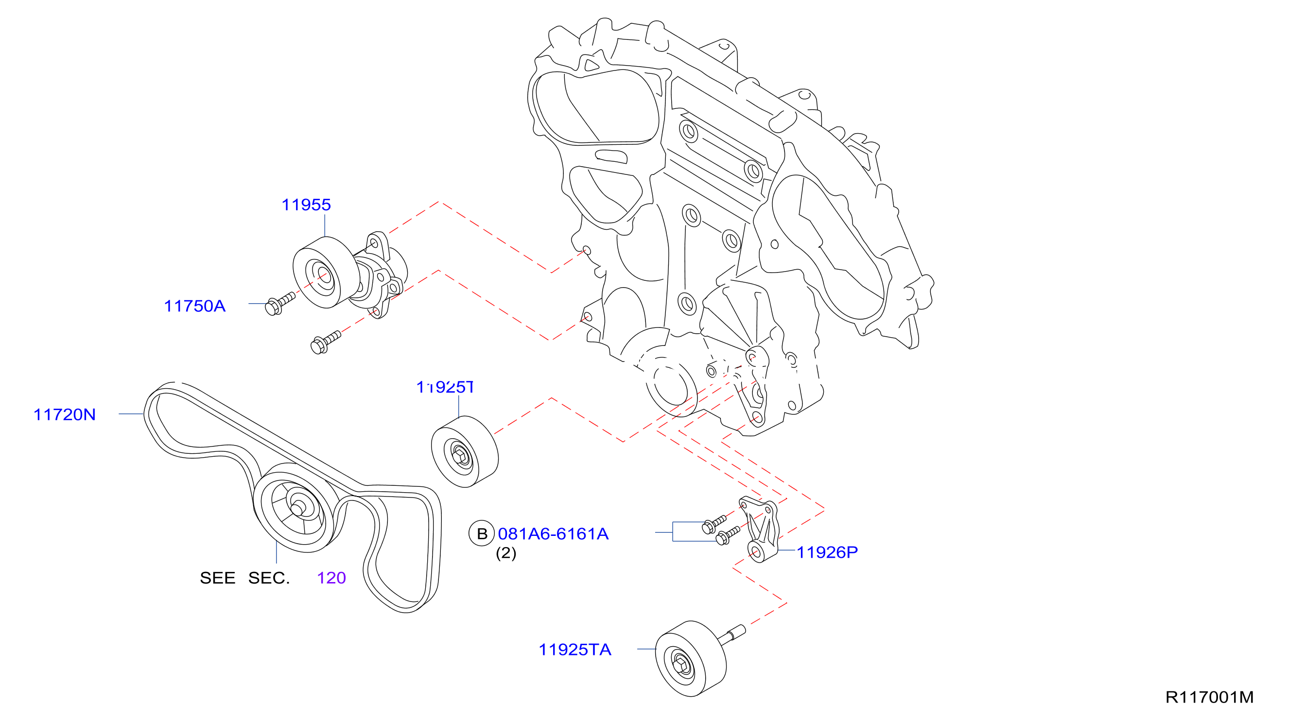 Fan Compressor Power Steering Belt Belts
