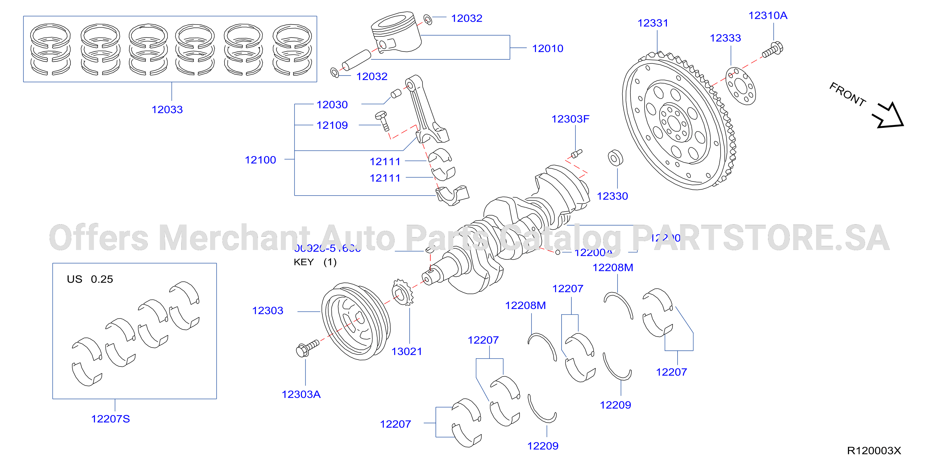 Piston Crankshaft Flywheel Piston Crank Flywheel