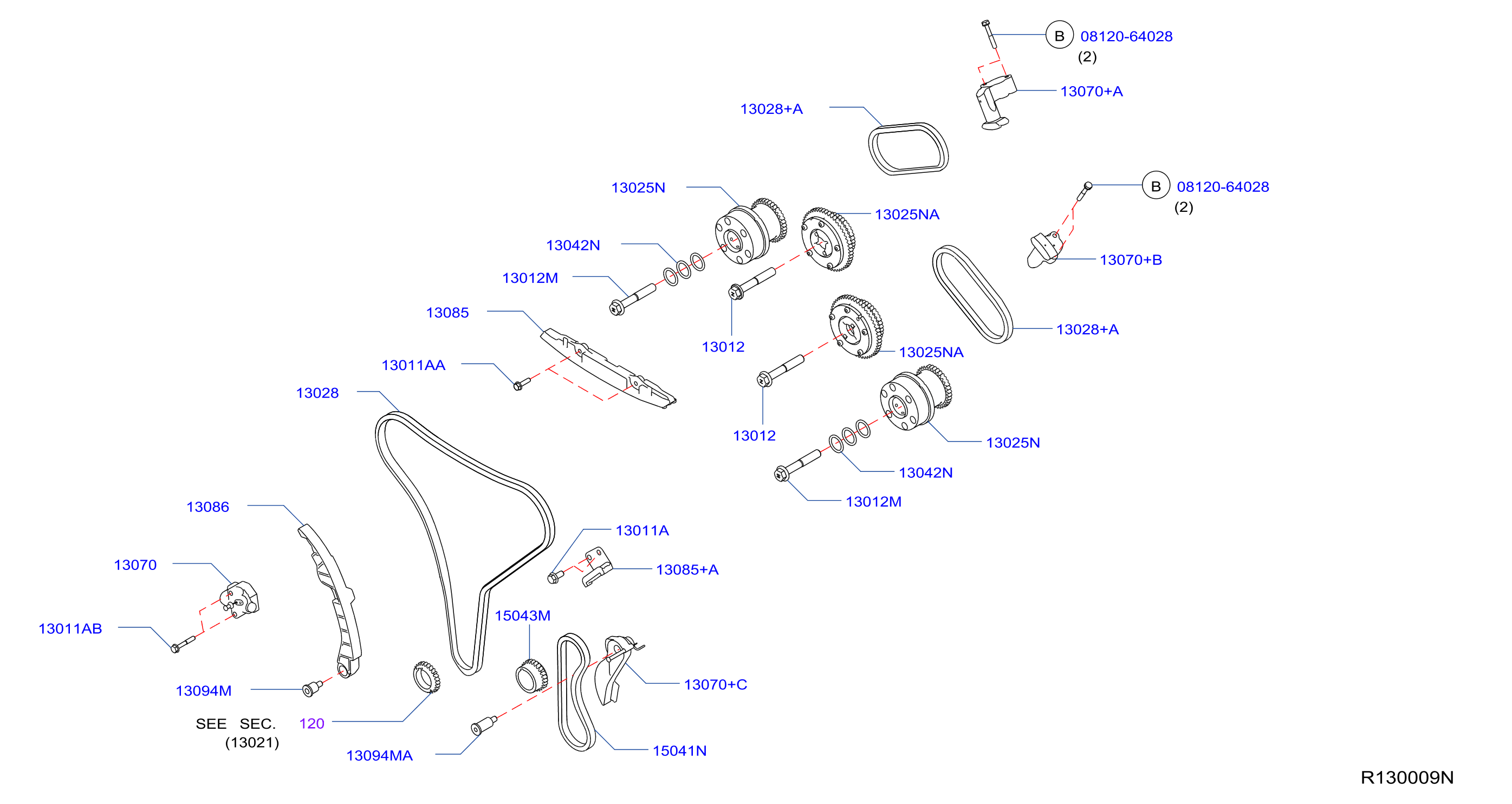 Camshaft Valve Mechanism Timing Drive