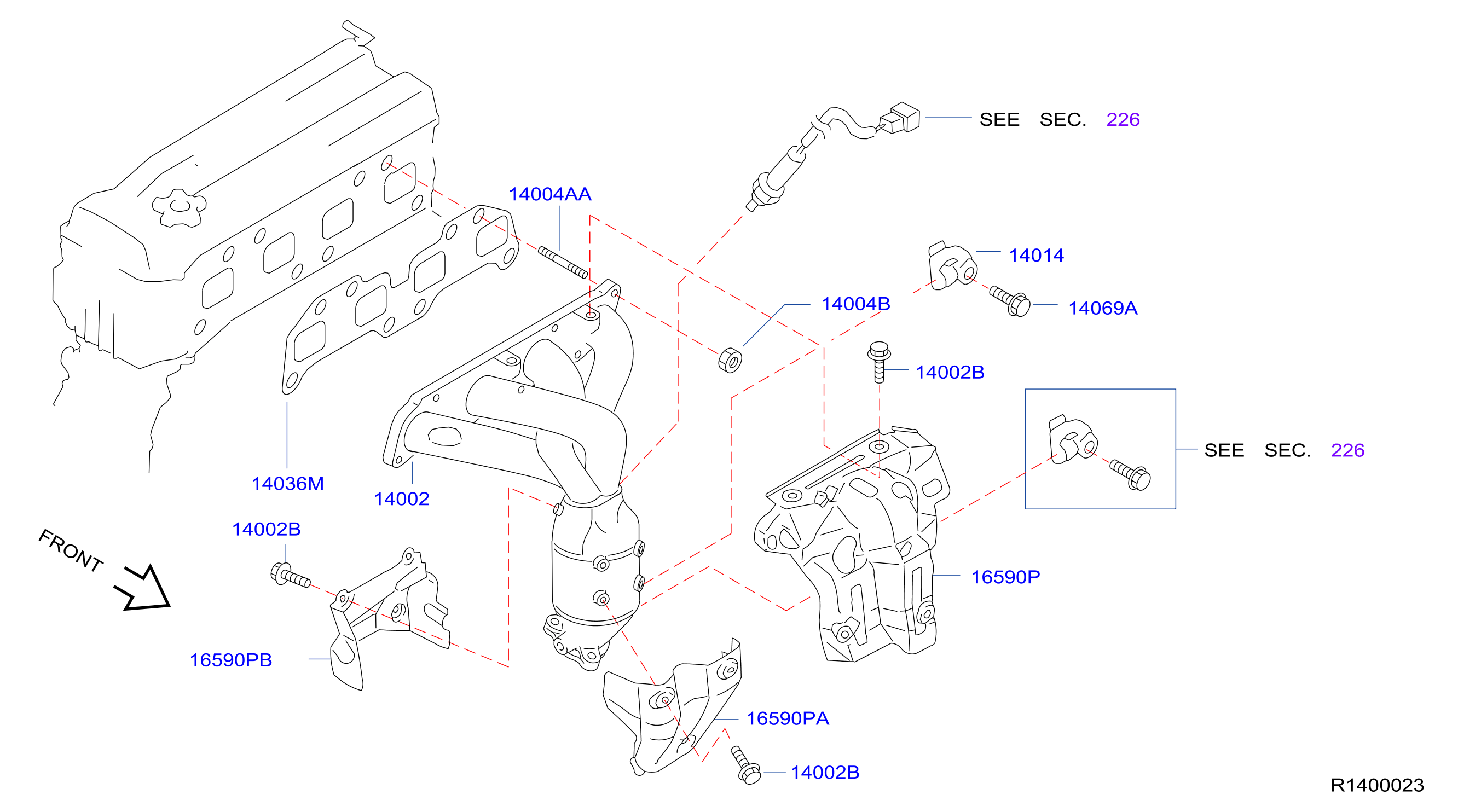 Manifold Exhaust Parts