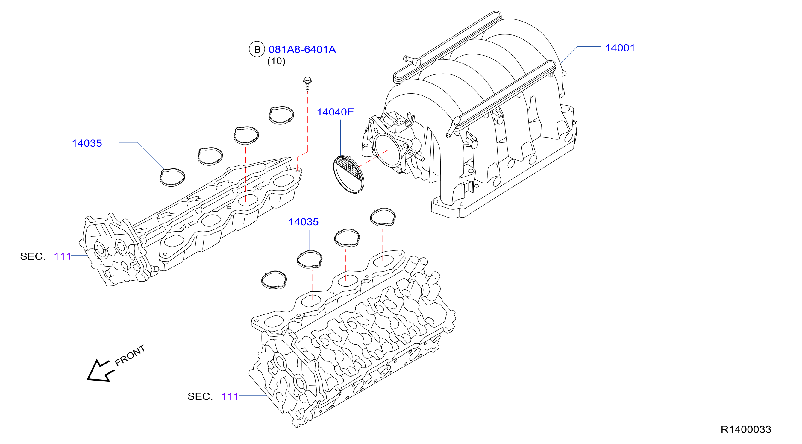 Manifold Intake Parts