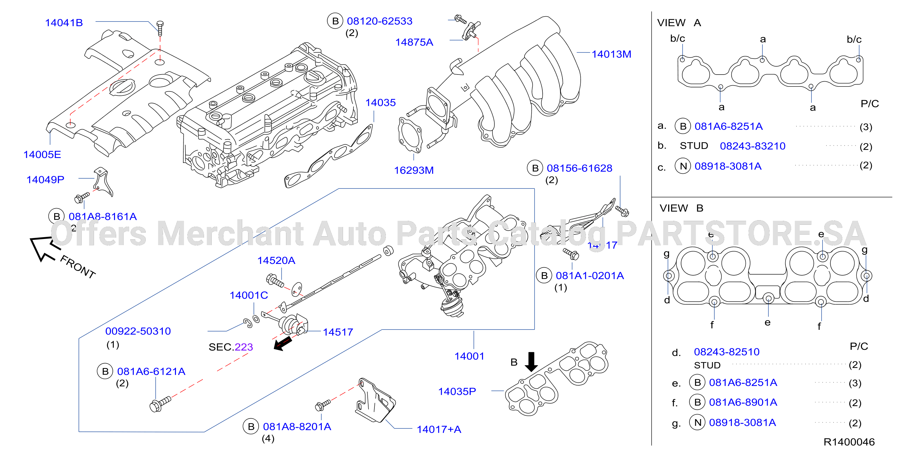 Manifold Intake Parts