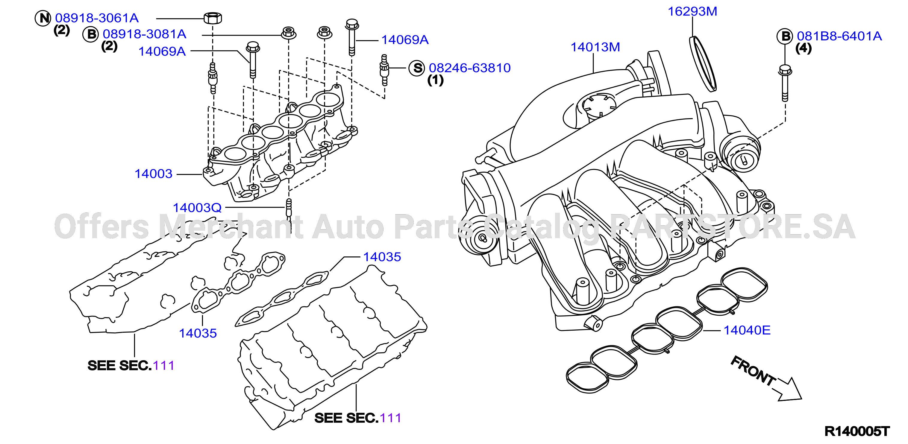 Manifold Intake Parts