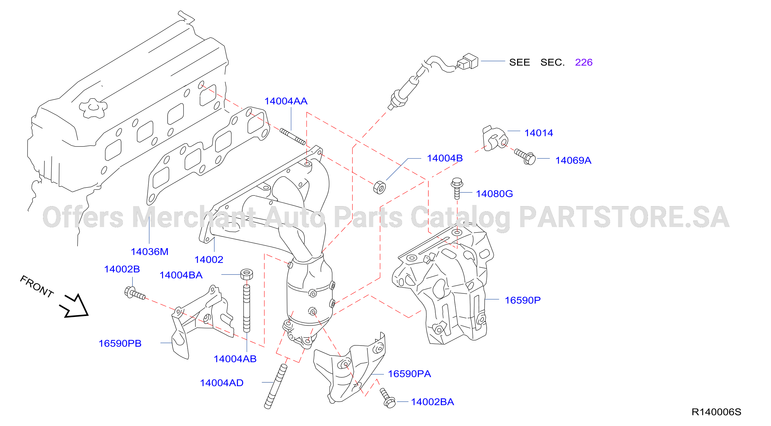 Manifold Exhaust Parts
