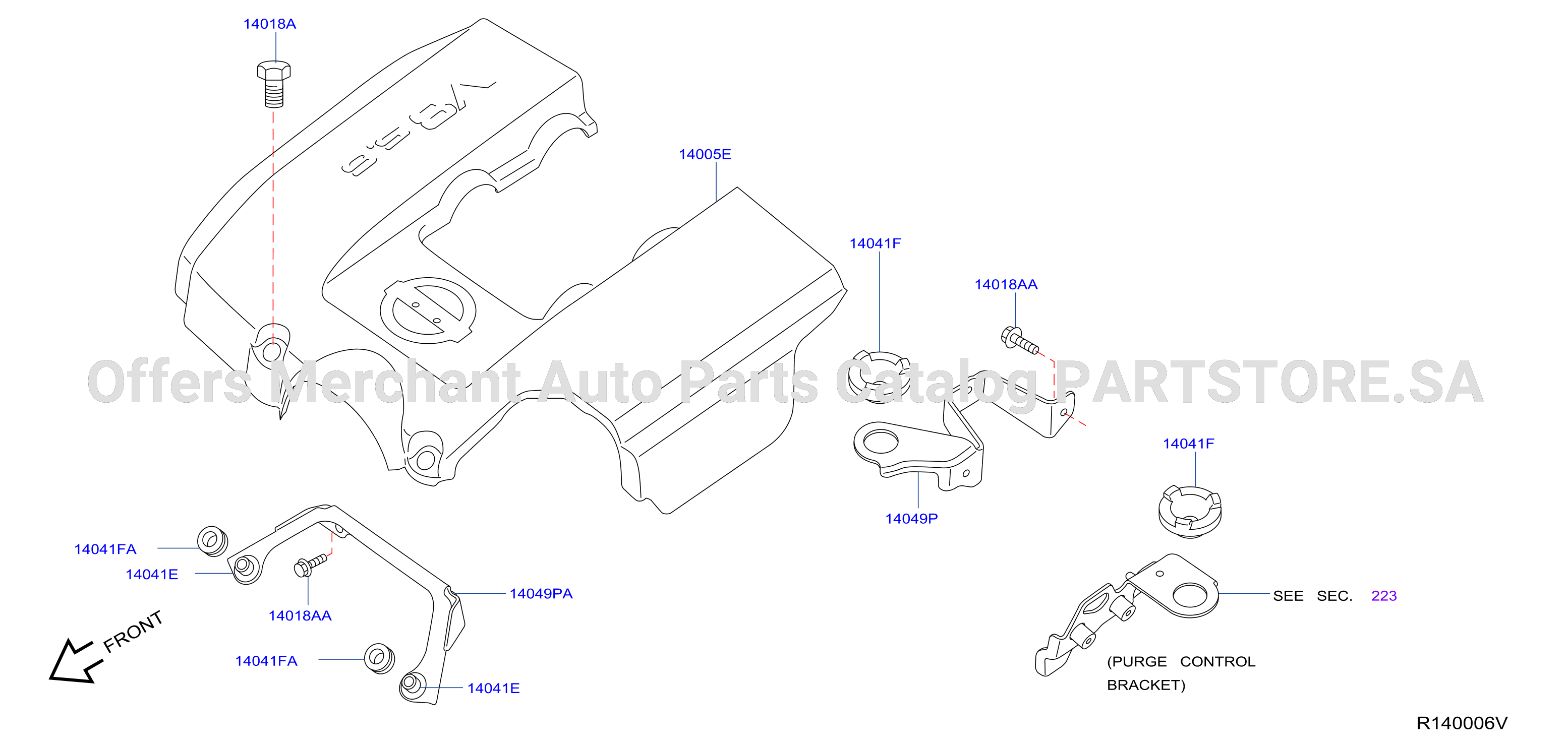 Manifold Engine Cover Parts