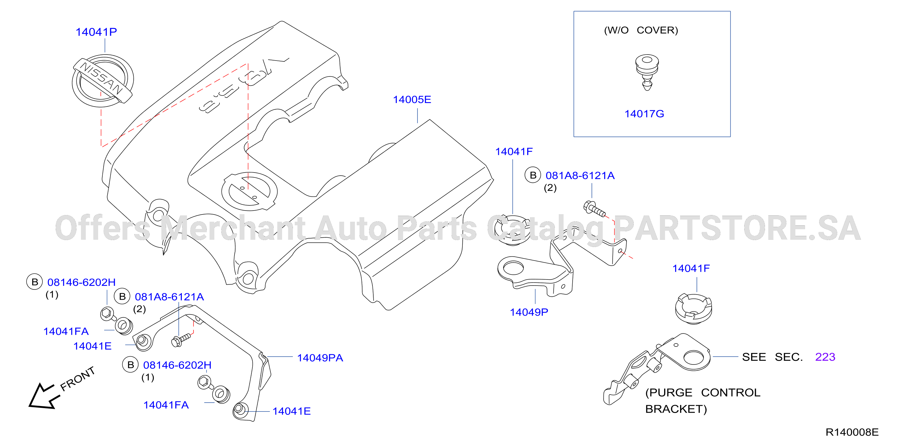 Manifold Engine Cover Parts