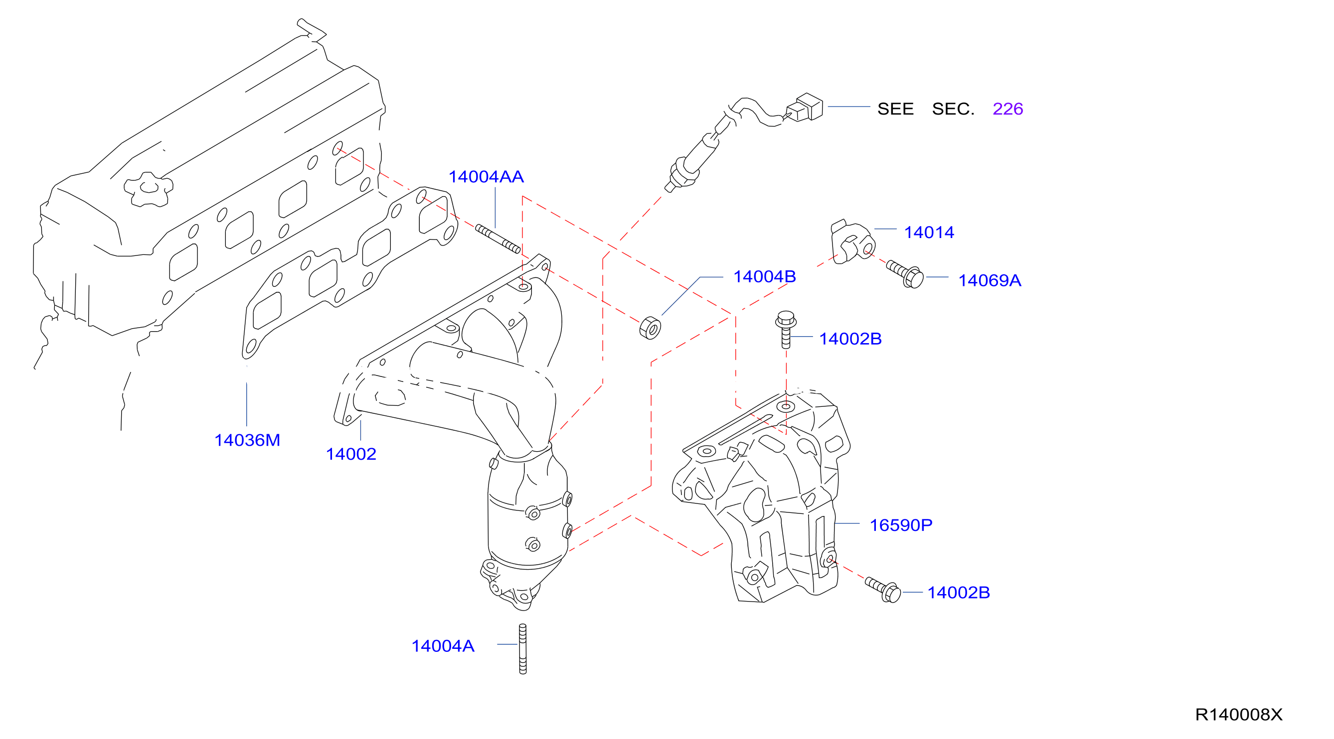 Manifold Exhaust Parts