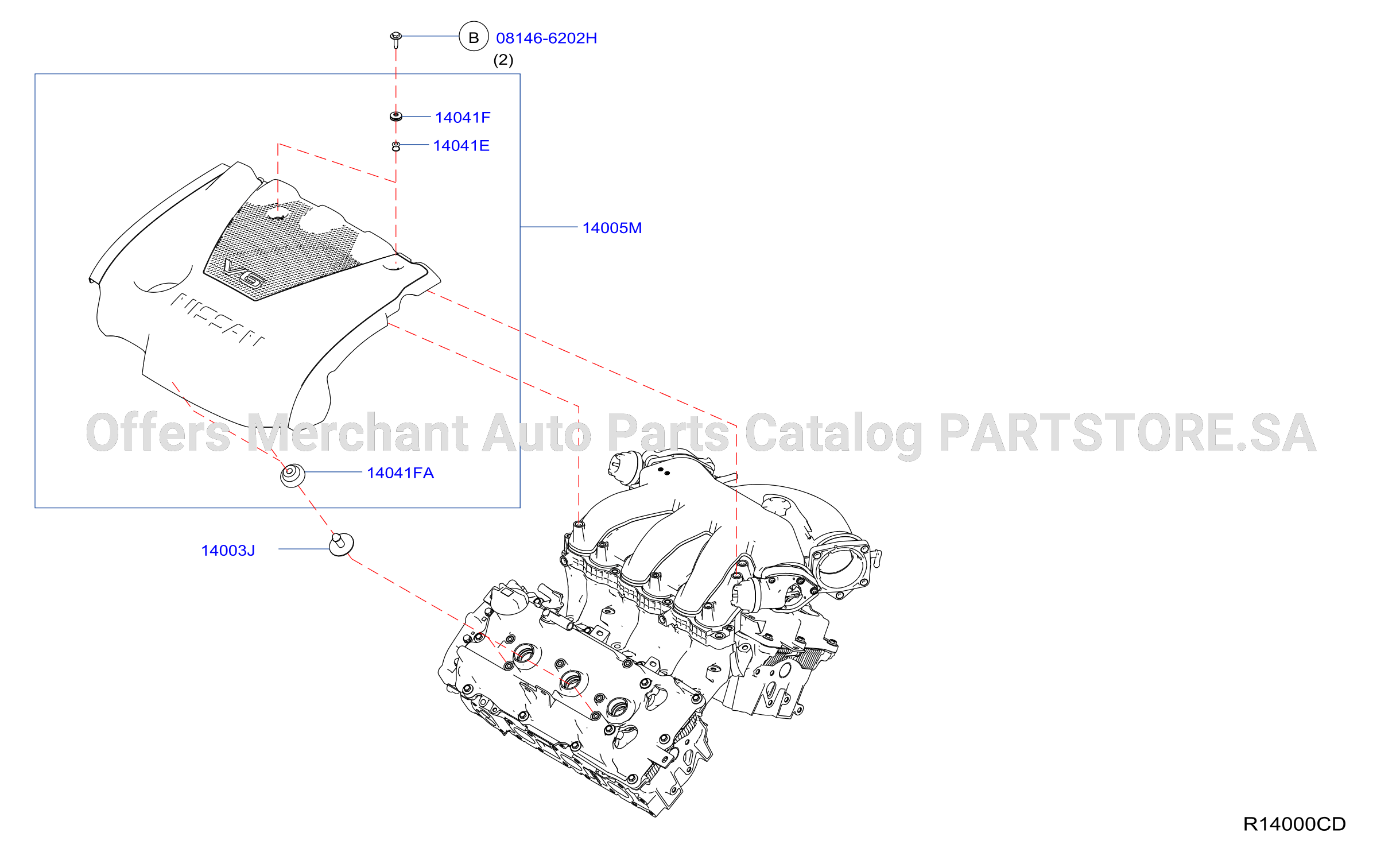 Manifold Engine Cover Parts