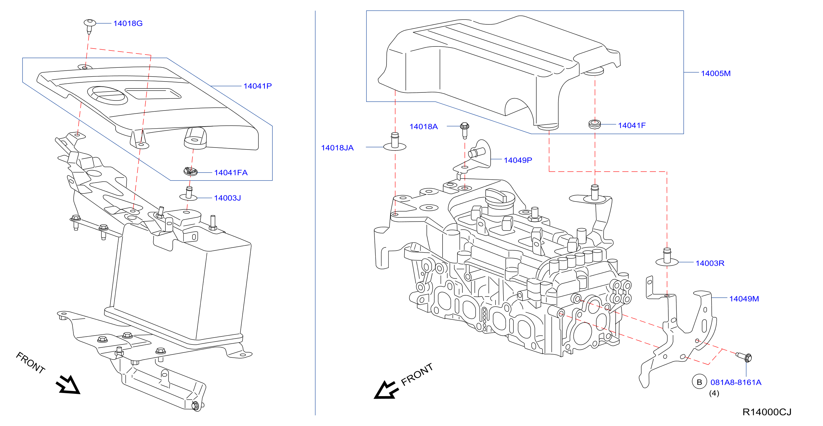 Manifold Engine Cover Parts