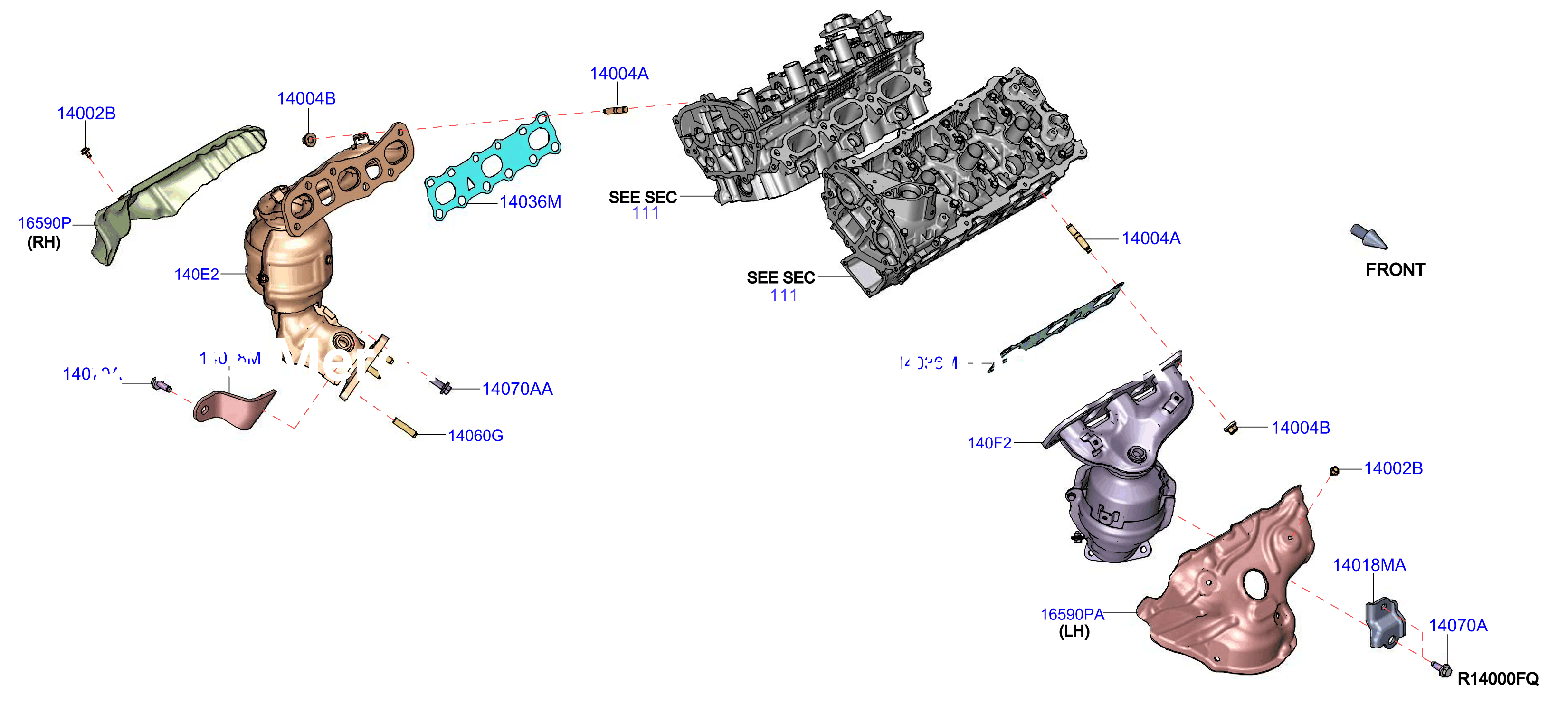 Manifold Exhaust Parts