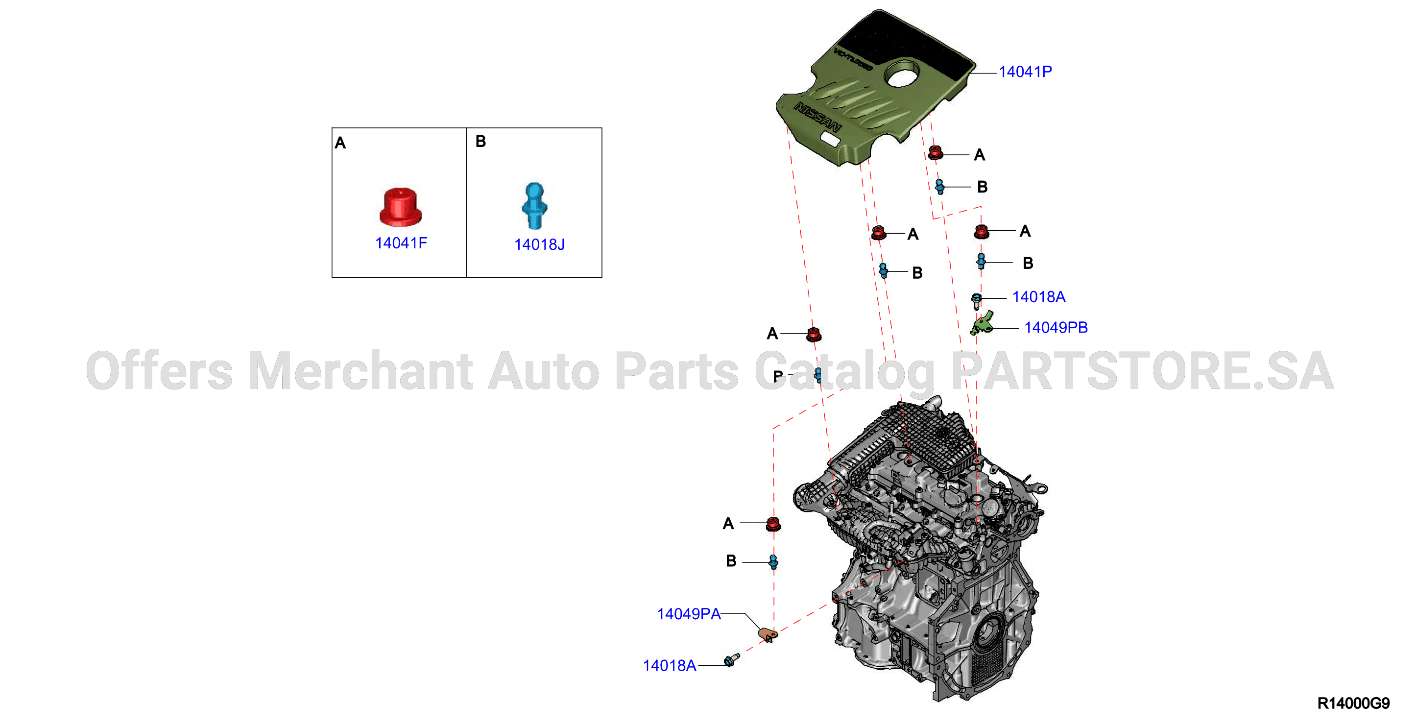 Manifold Engine Cover Parts