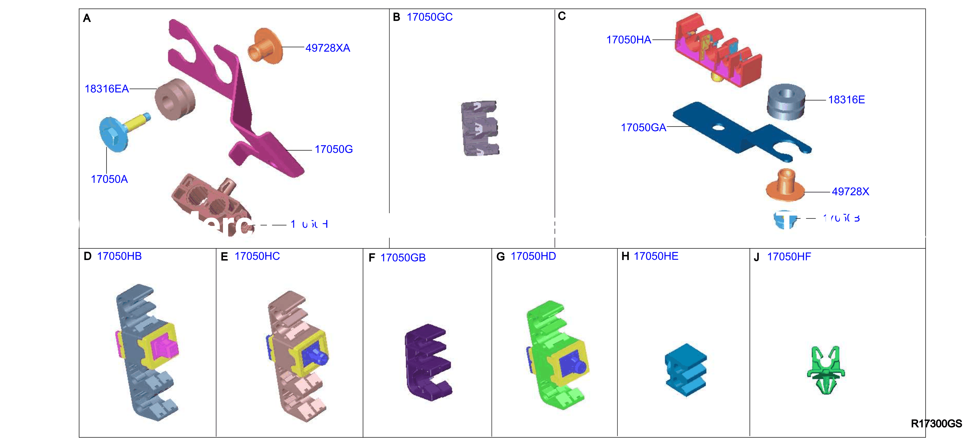 Fuel Piping Clamp Insulator