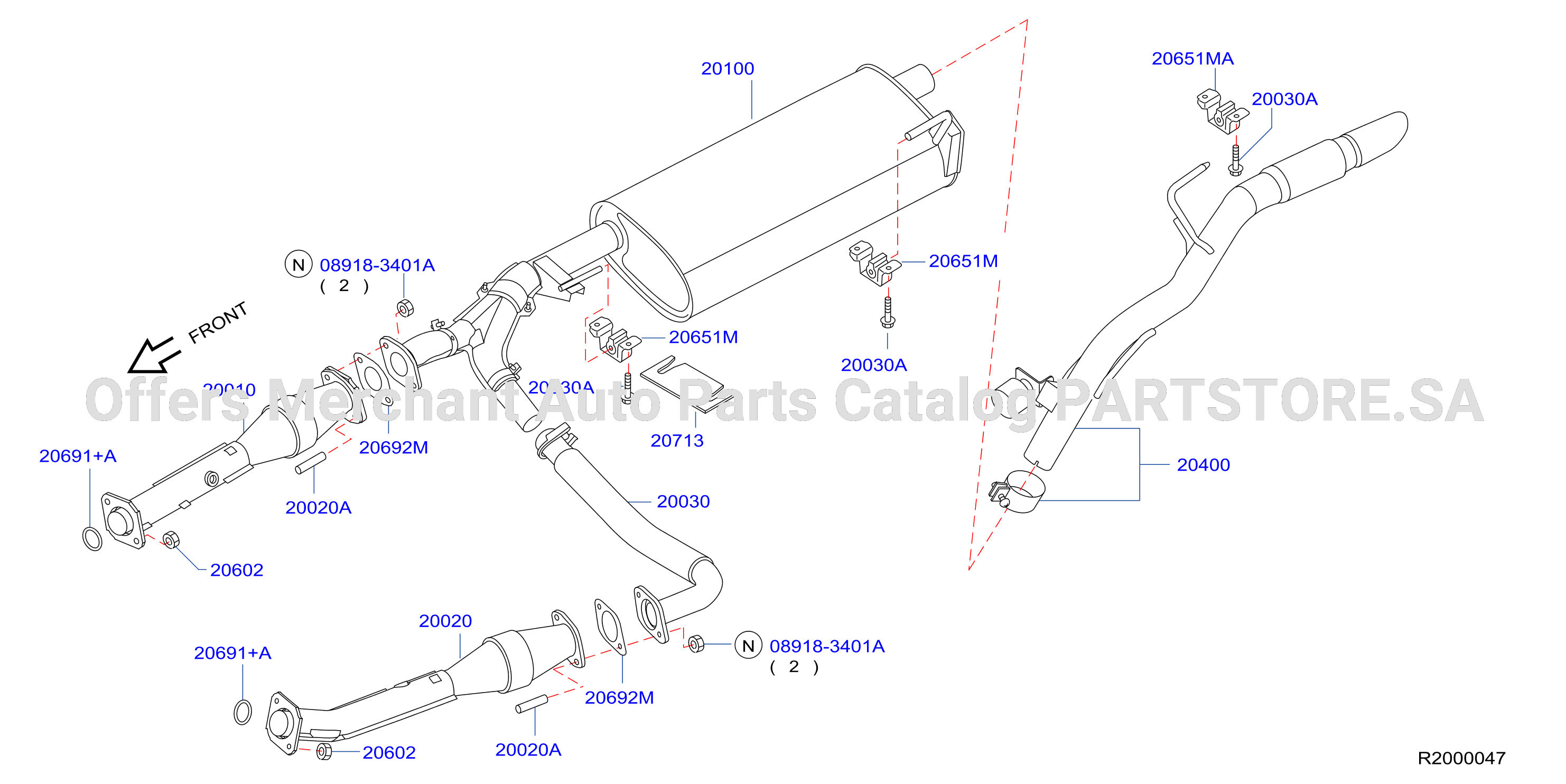 Exhaust Tube Muffler