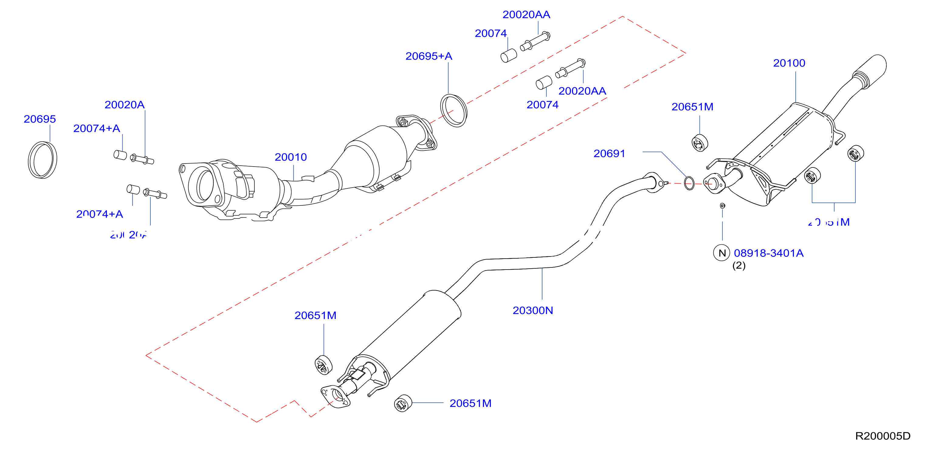 Exhaust Tube Muffler