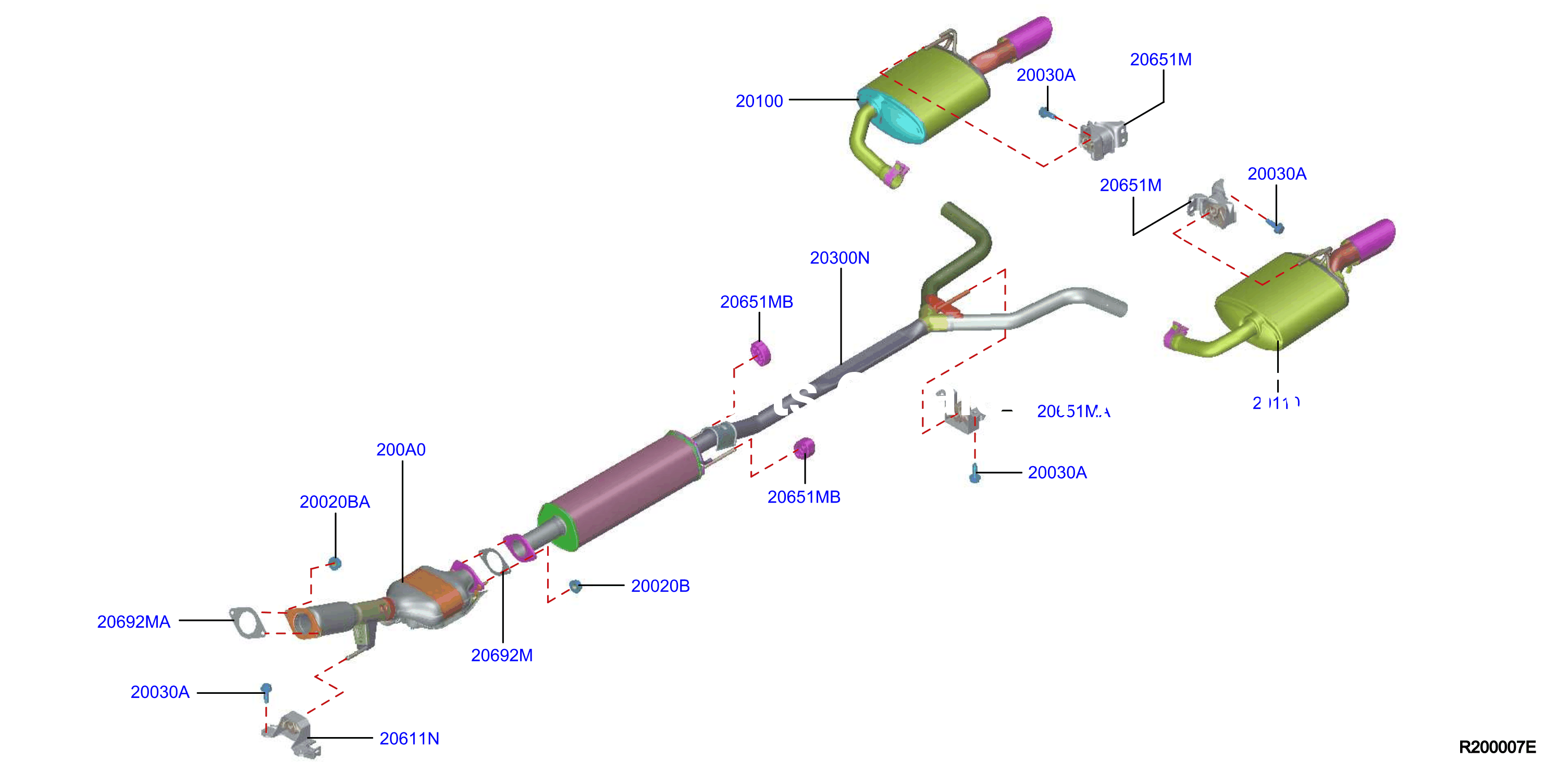 Exhaust Tube Muffler