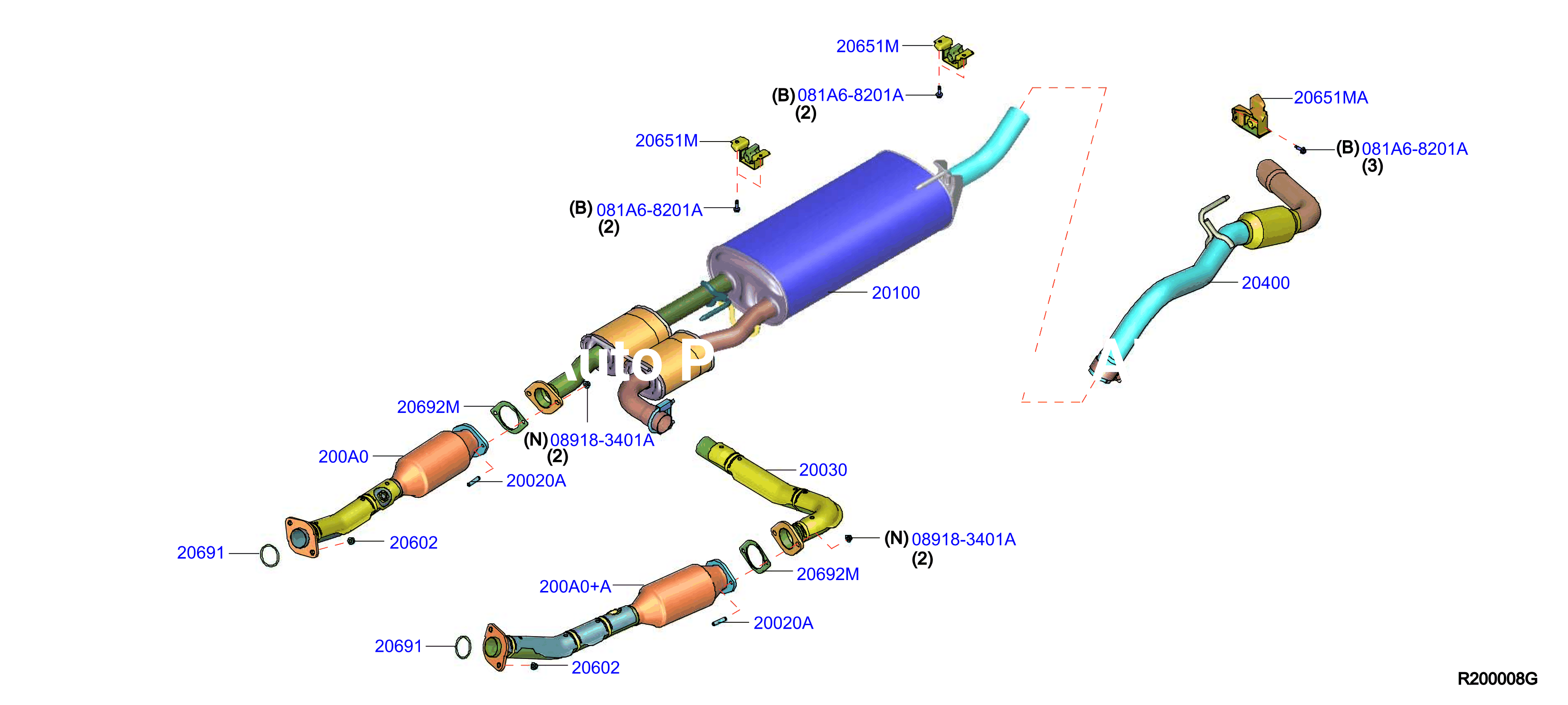Exhaust Tube Muffler