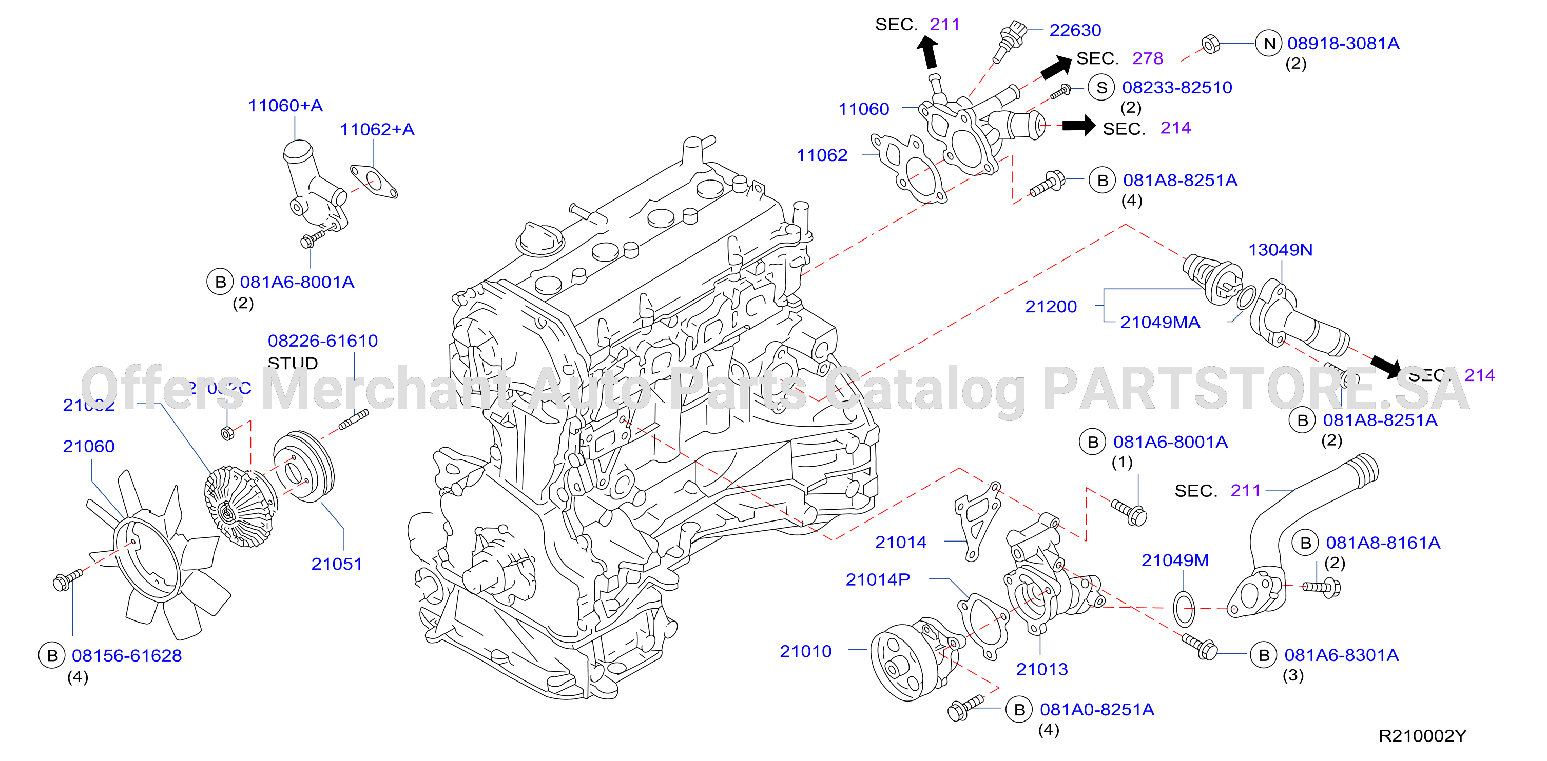 Water Pump Cooling Fan Thermostat Water Pump