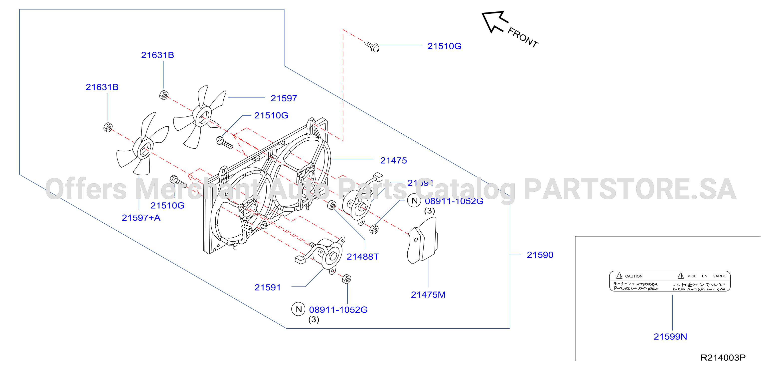 Radiator Shroud Inverter Cooling Fitting Parts