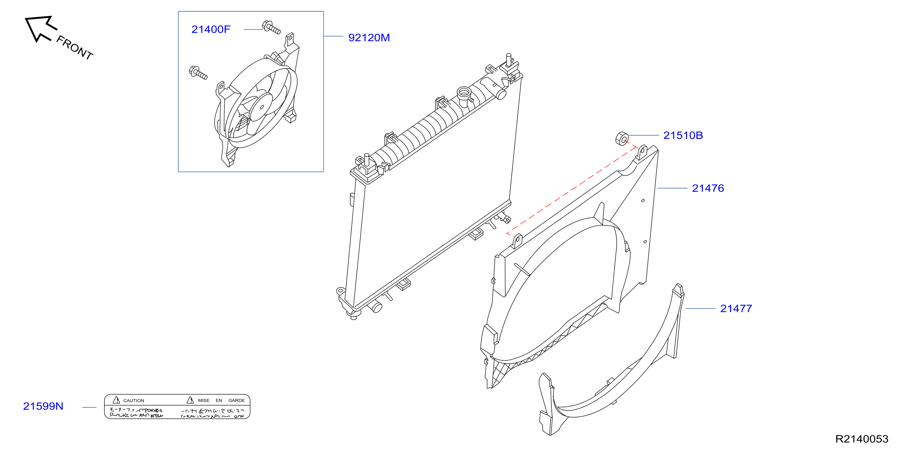 Radiator Shroud Inverter Cooling Shroud Fan