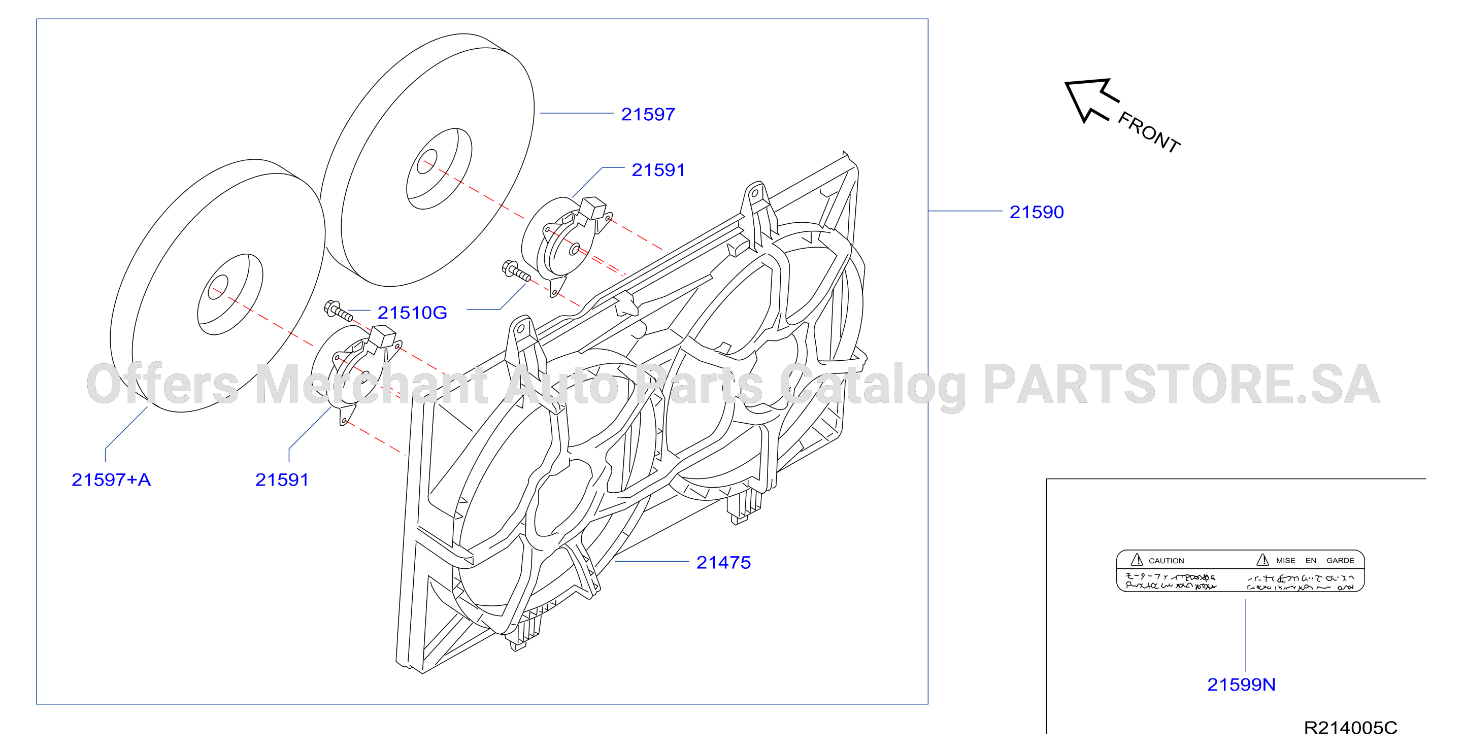 Radiator Shroud Inverter Cooling Shroud Fan