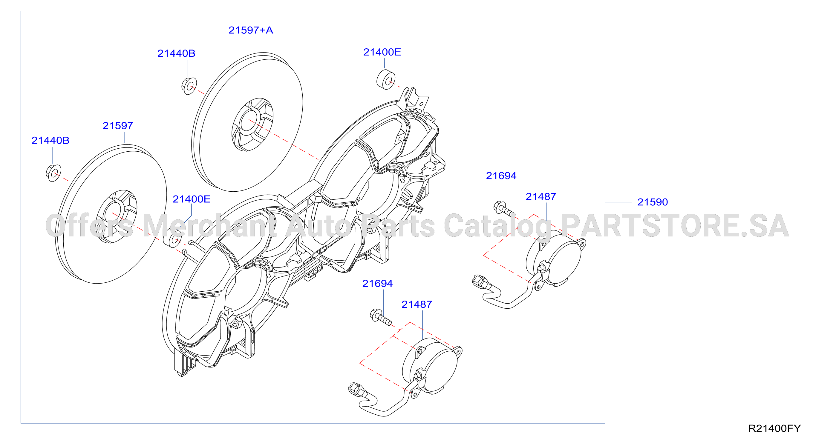Radiator Shroud Inverter Cooling Fitting Parts