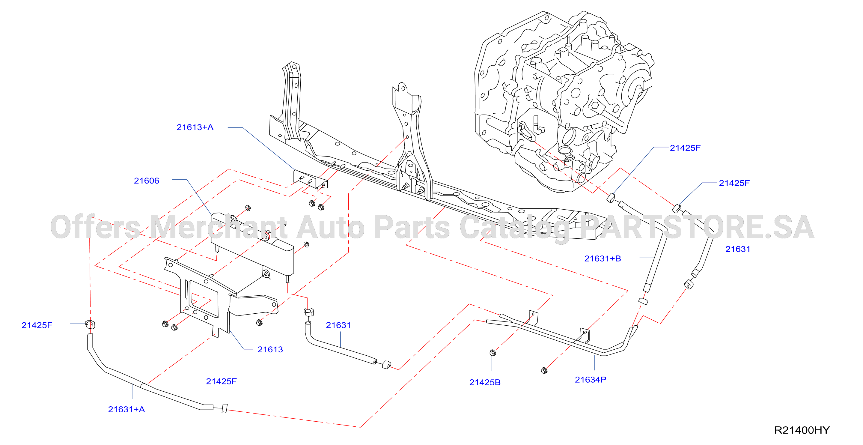 Radiator Shroud Inverter Cooling Cooler Assy