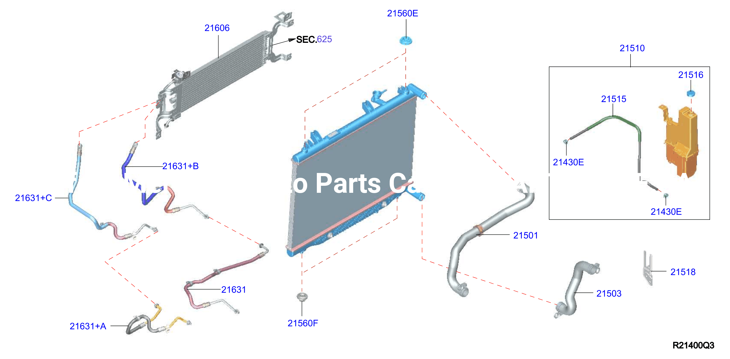 Radiator Shroud Inverter Cooling Fitting Parts