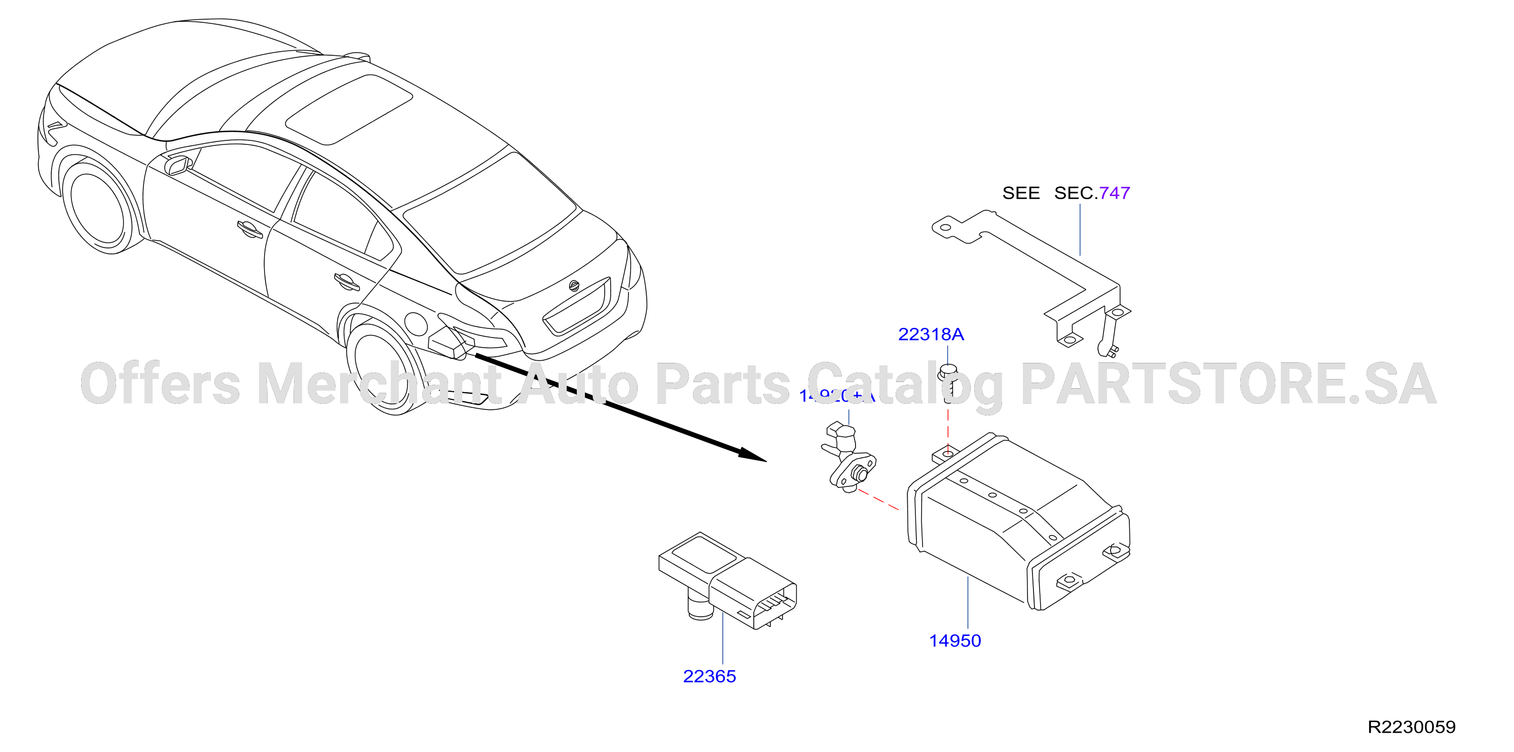 Engine Control Vacuum Piping Rear