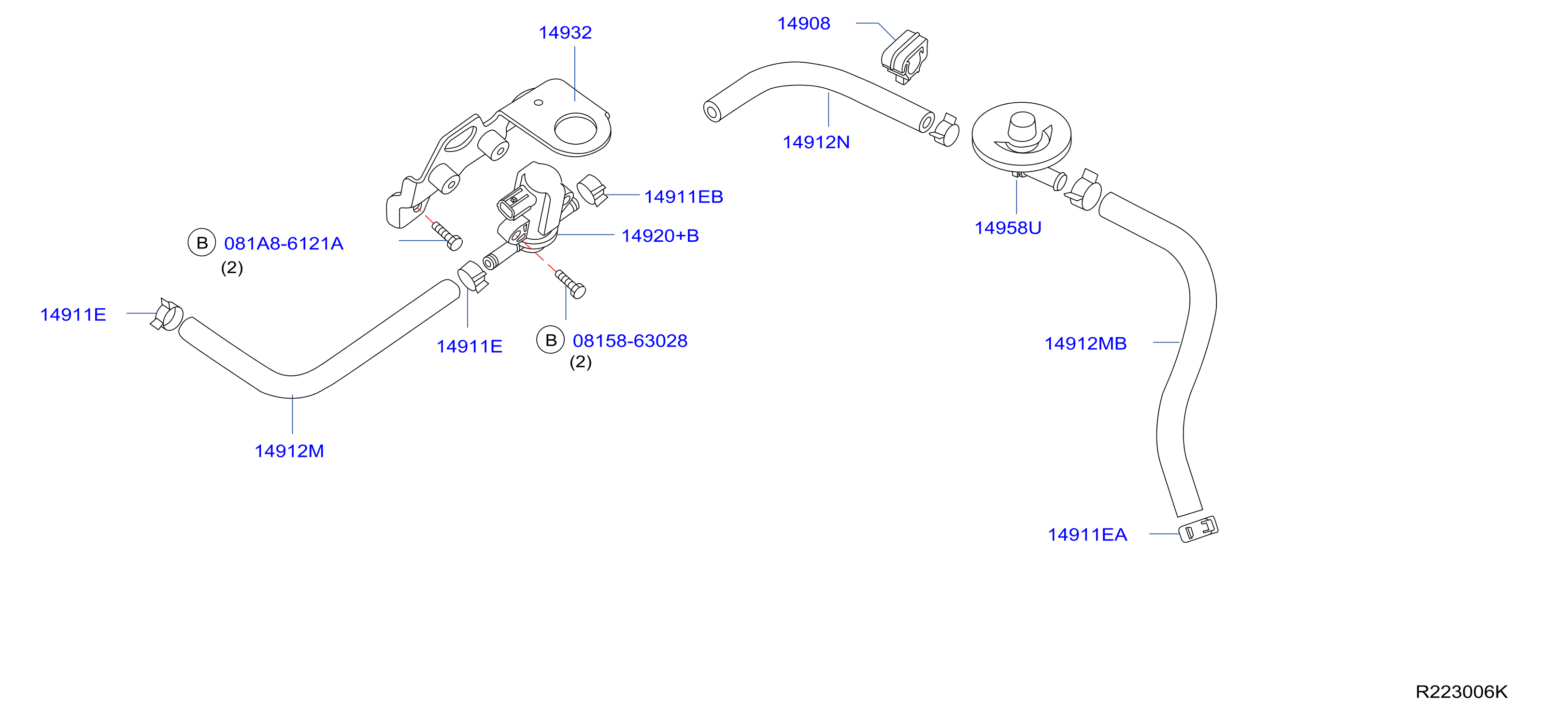 Engine Control Vacuum Piping Vacuum Piping