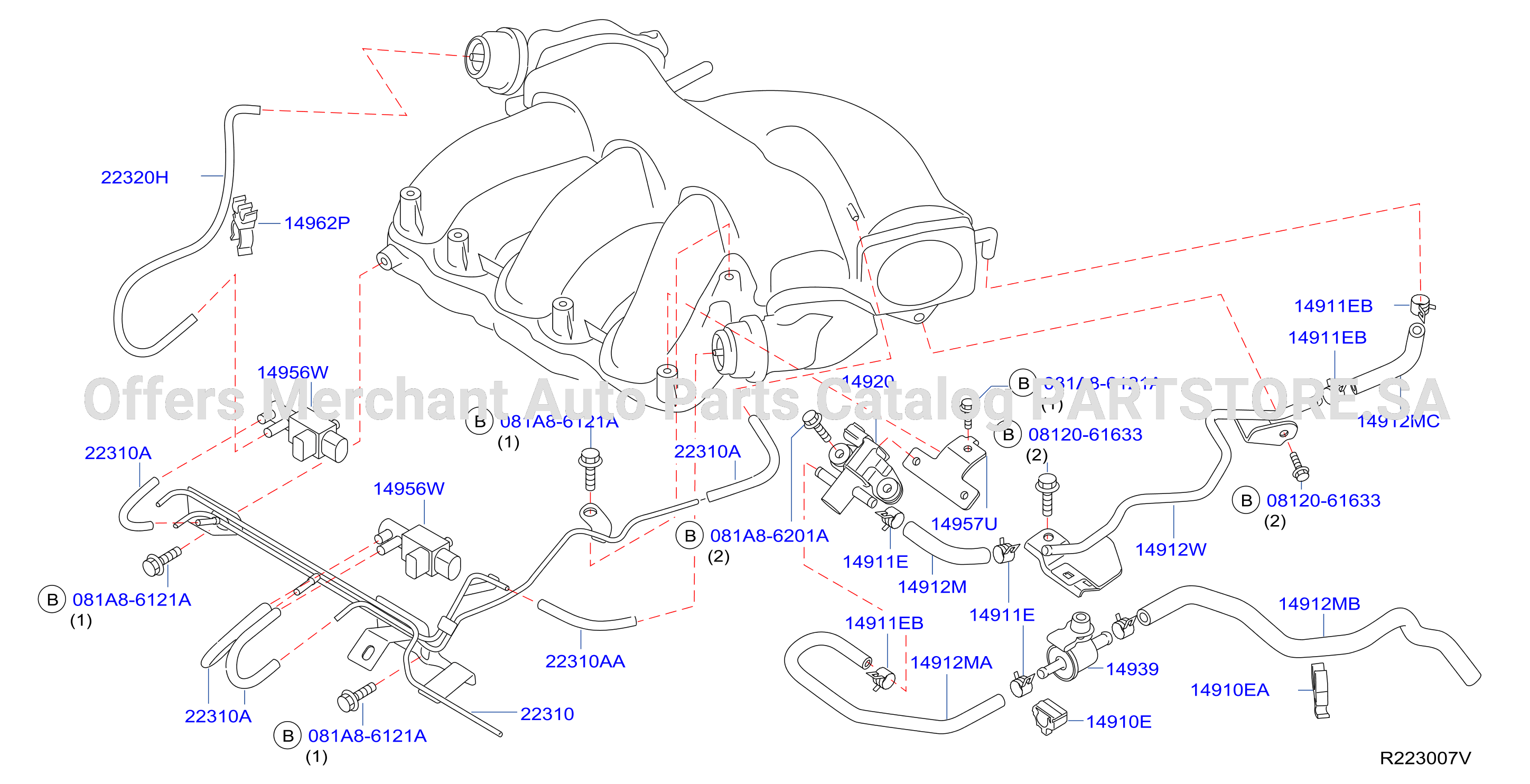 Engine Control Vacuum Piping Emissions