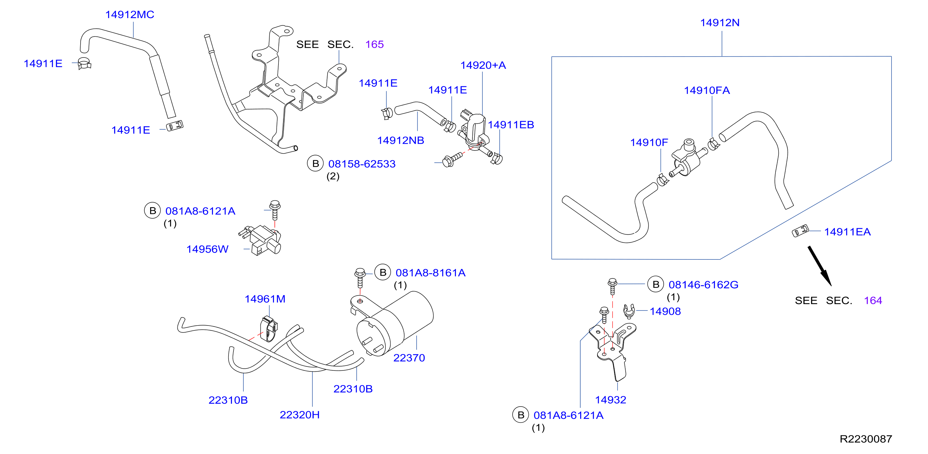 Engine Control Vacuum Piping Vacuum Piping