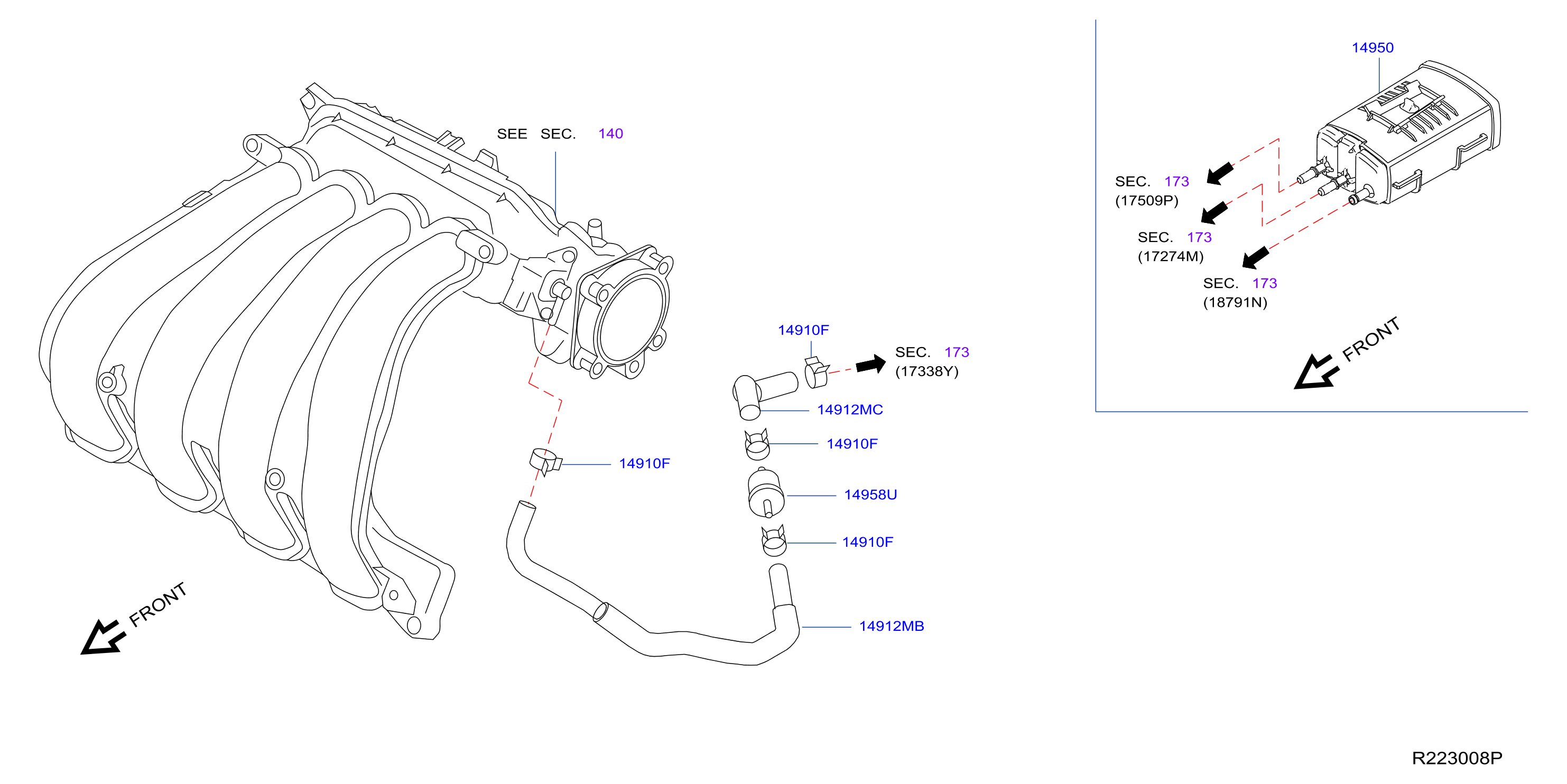 Engine Control Vacuum Piping Evap Piping