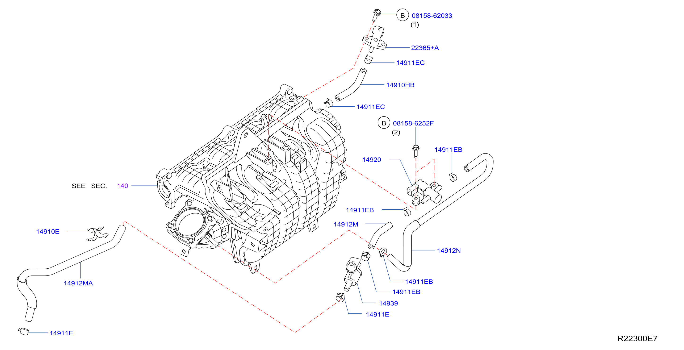 Engine Control Vacuum Piping Emission
