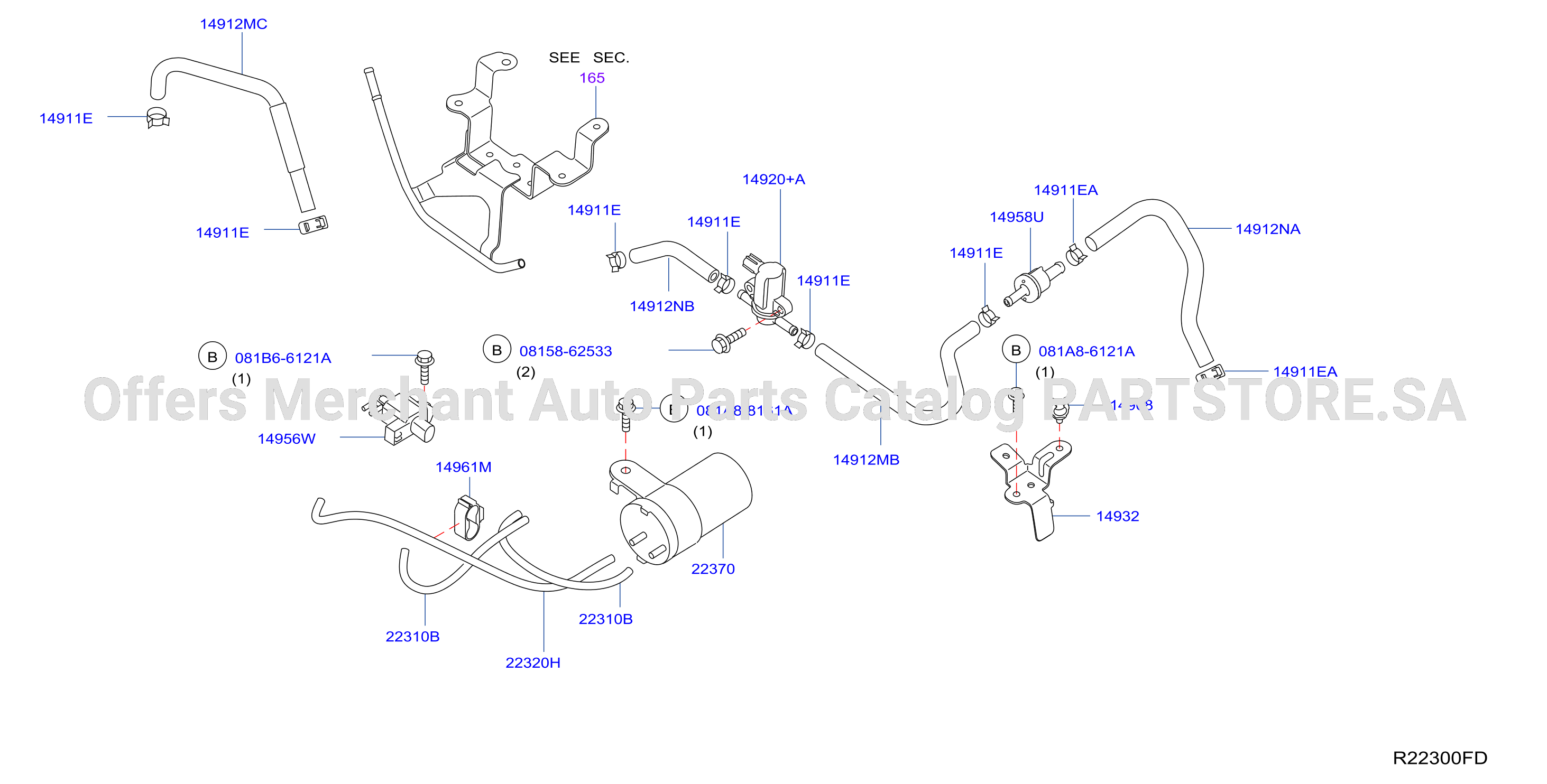 Engine Control Vacuum Piping Vacuum Piping