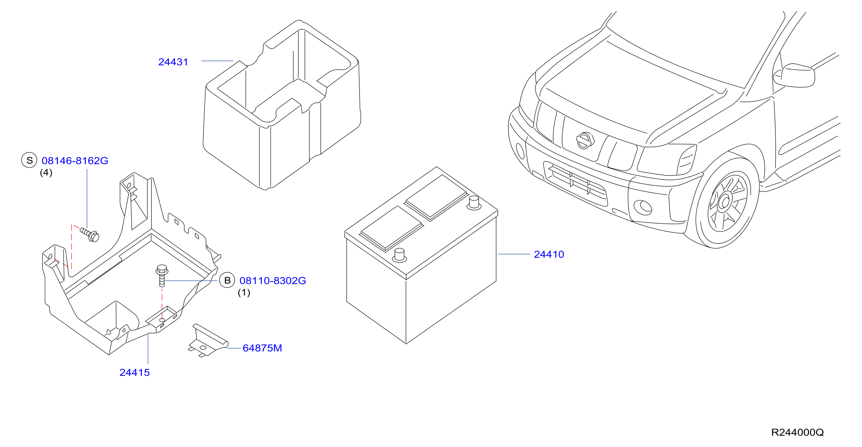Battery Battery Mounting Battery Battery Mounting