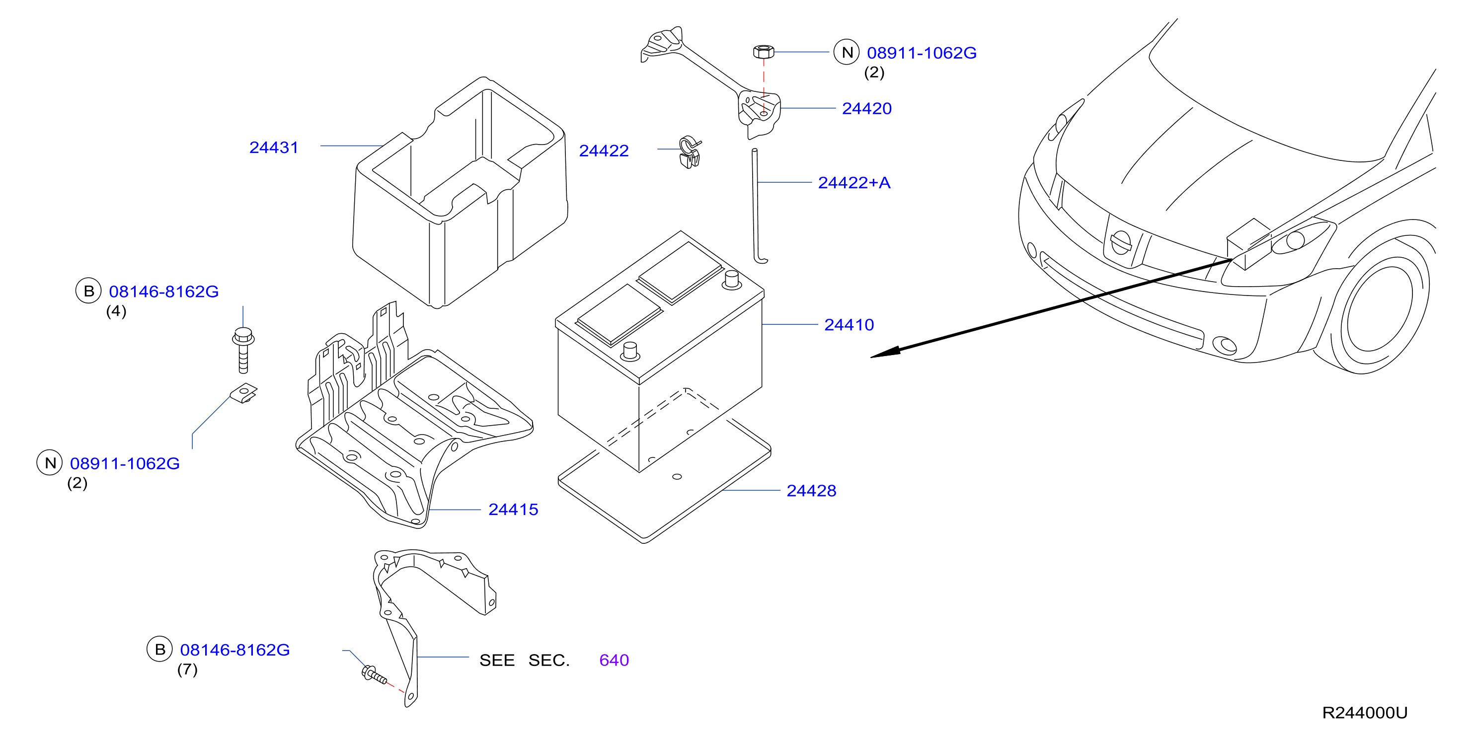 Battery Battery Mounting Battery Battery Mounting