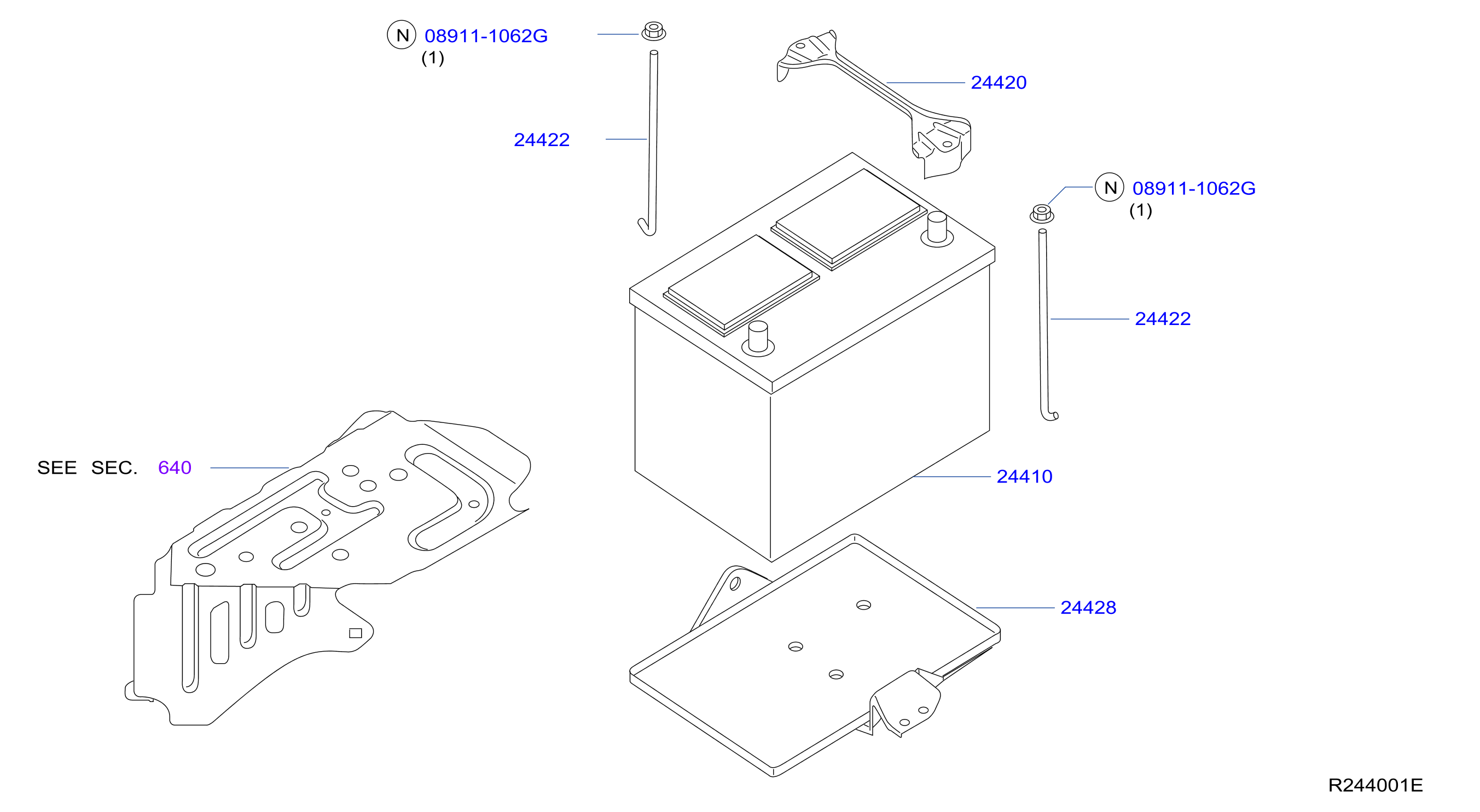 Battery Battery Mounting Battery Battery Mounting