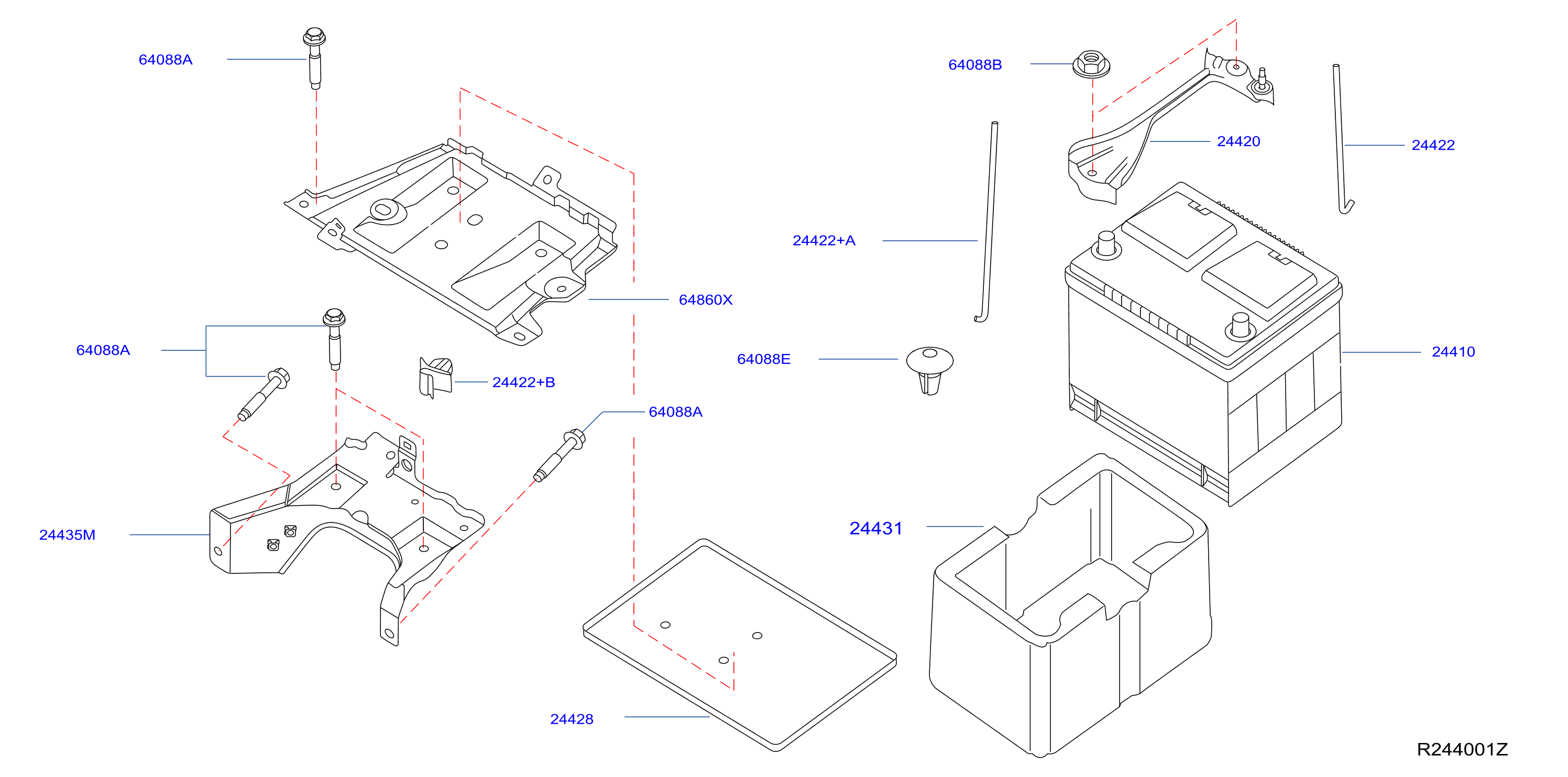 Battery Battery Mounting