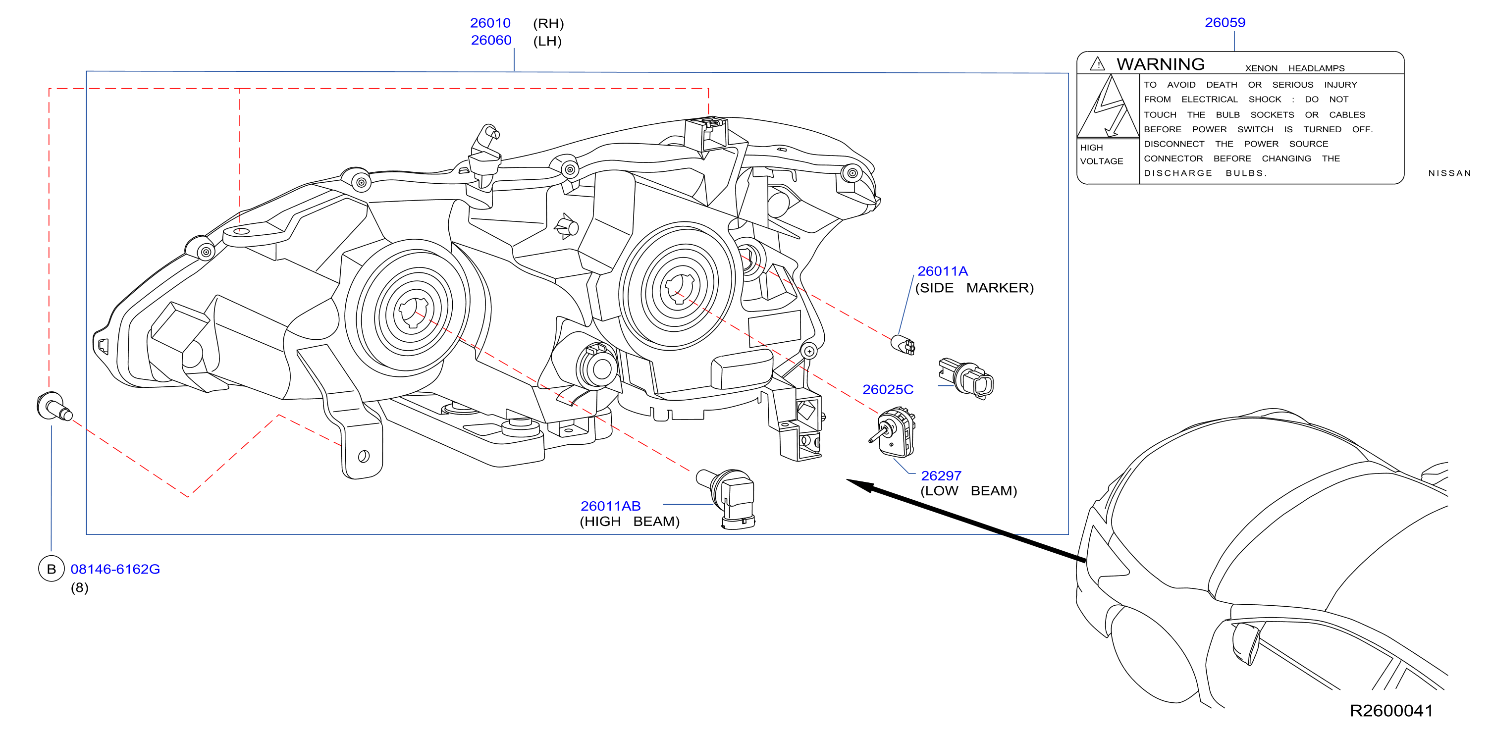 Headlamp Xenon