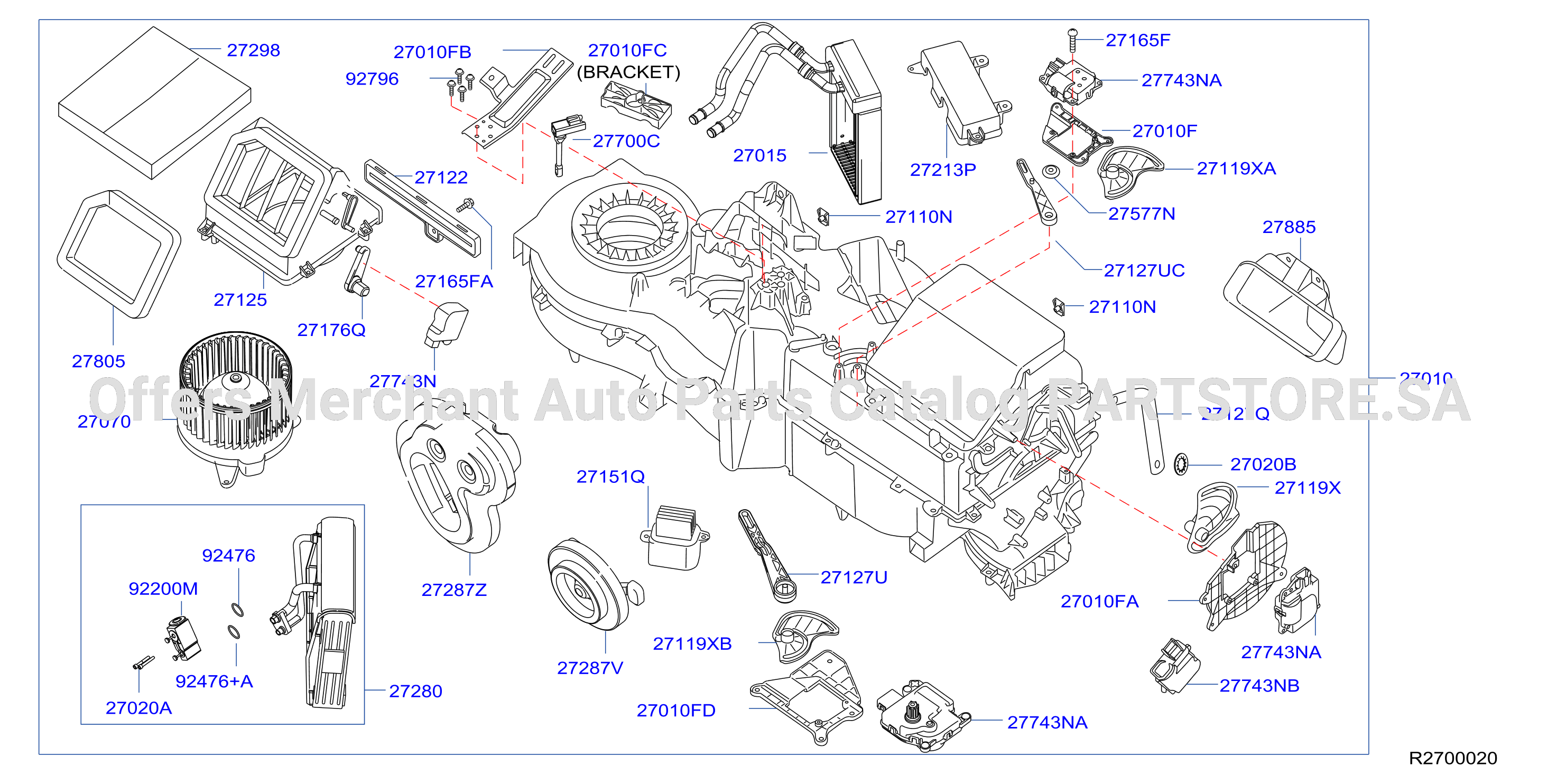 Heater Blower Unit Heater Fr Cooler