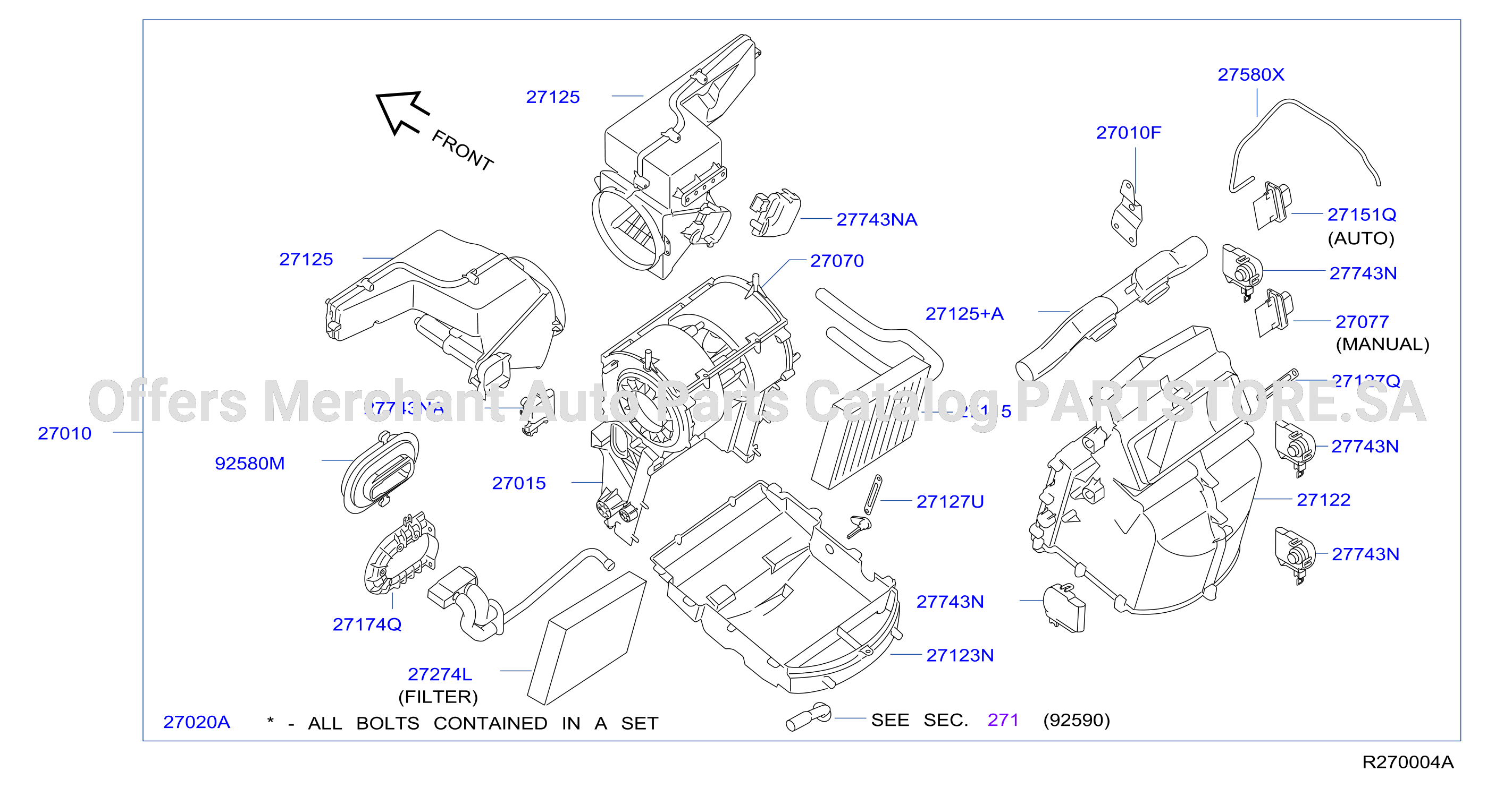 Heater Blower Unit Heater Fr