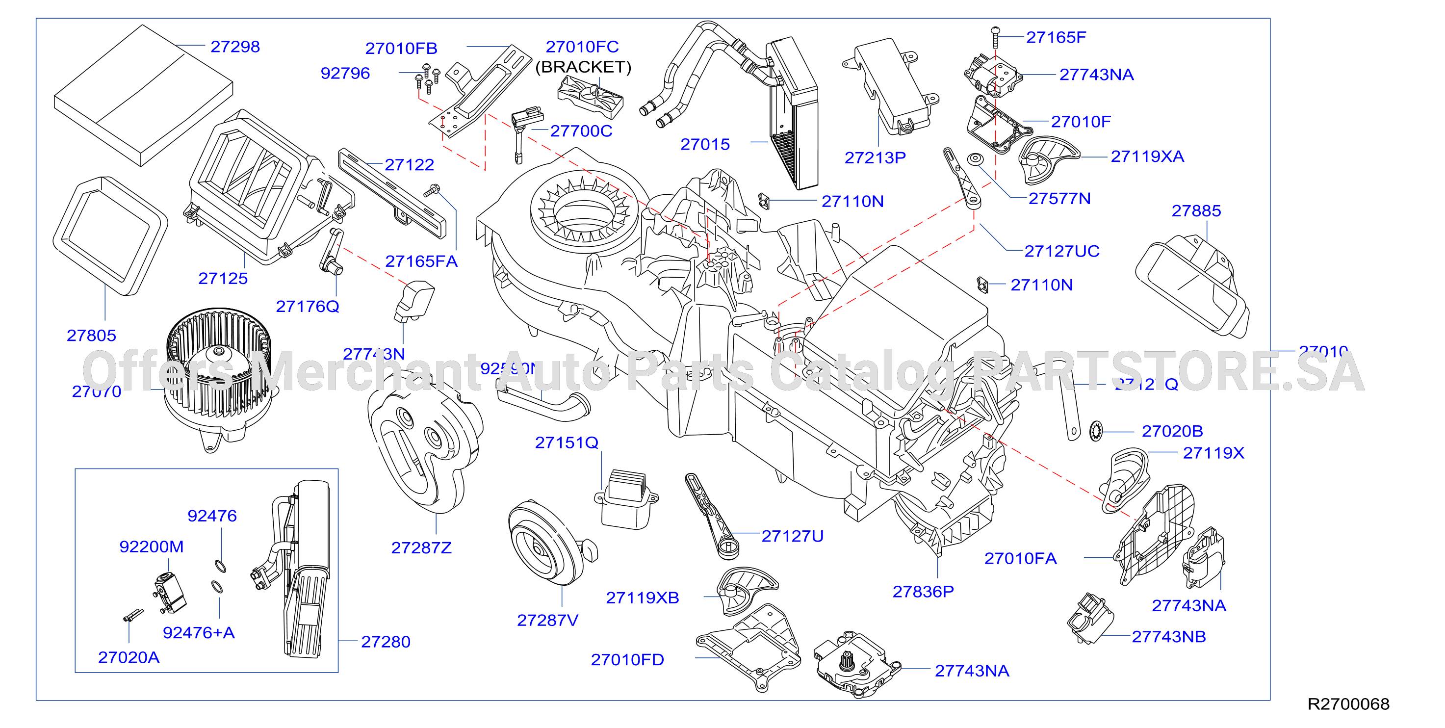Heater Blower Unit Heater Fr