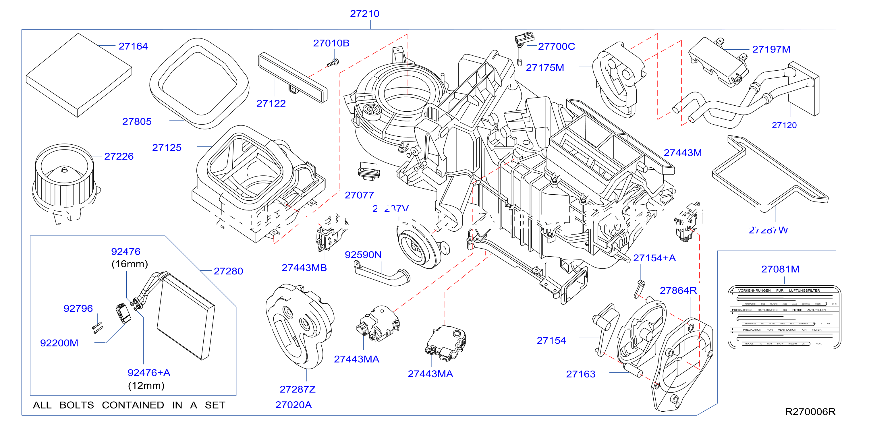 Heater Blower Unit Heater Fr