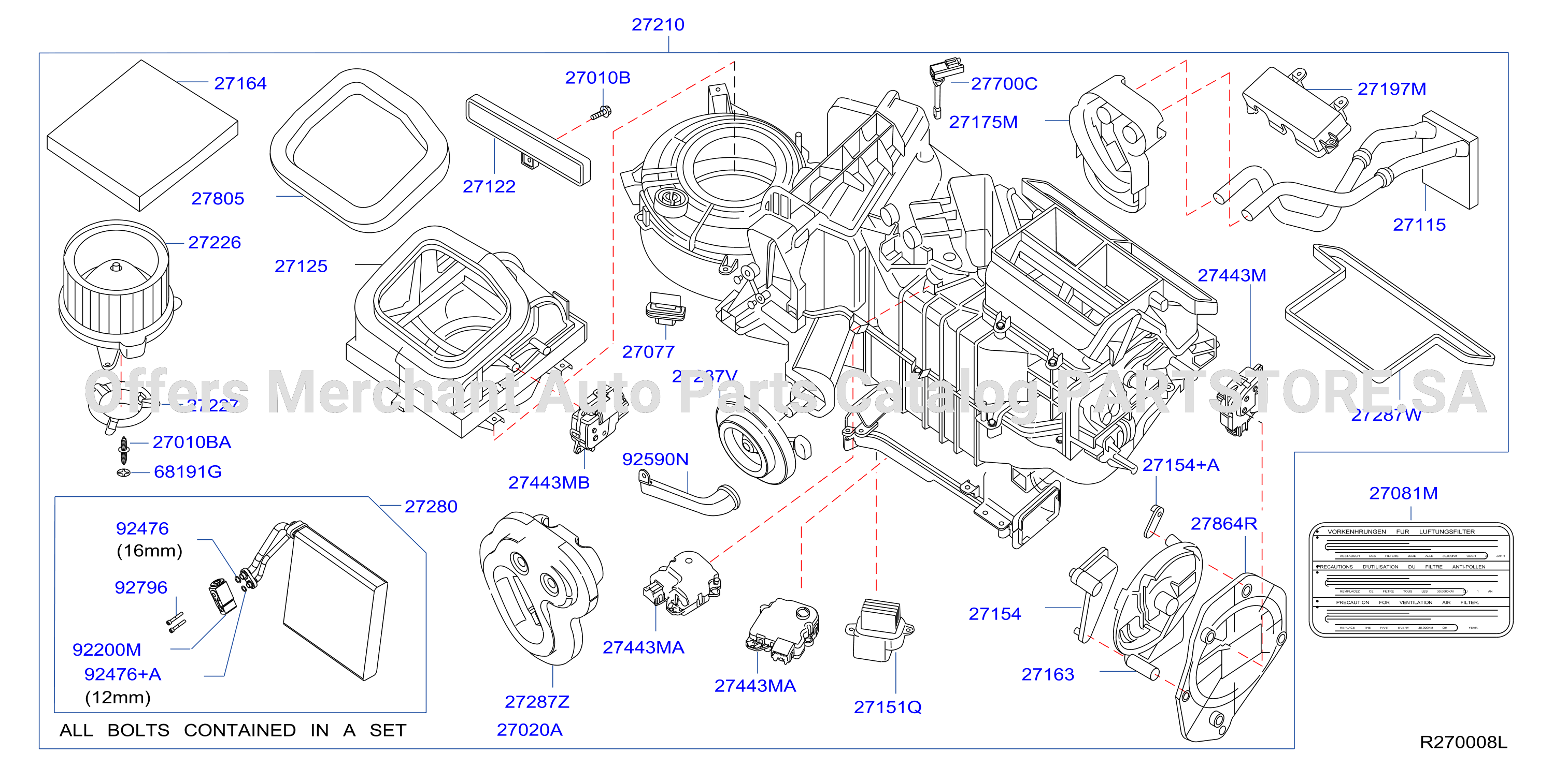 Heater Blower Unit Heater Fr
