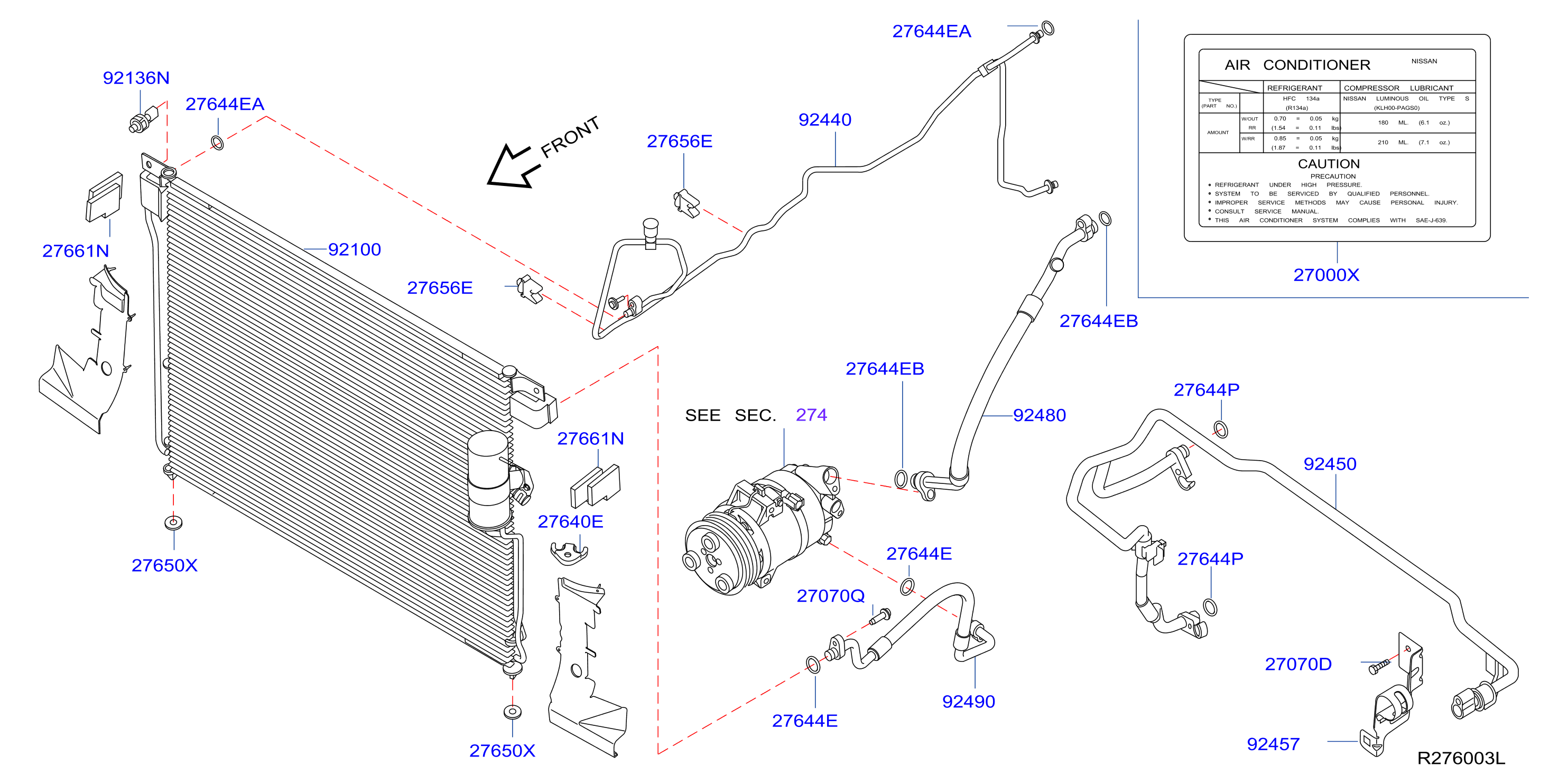Condenser Liquid Tank Piping