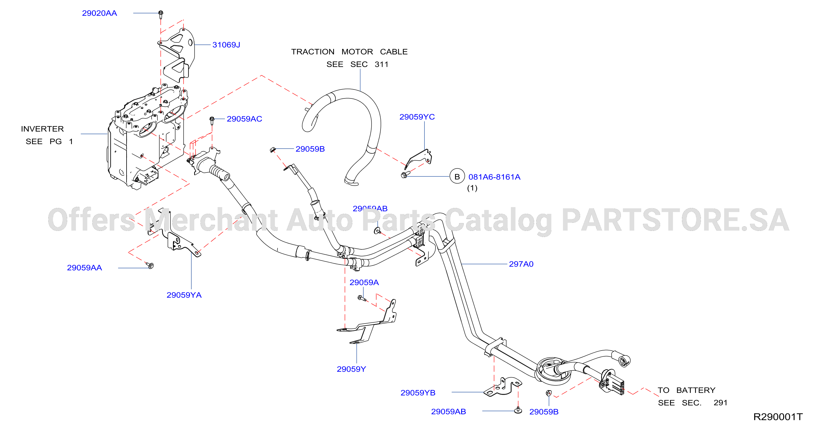 Electric Vehicle Drive System Harness