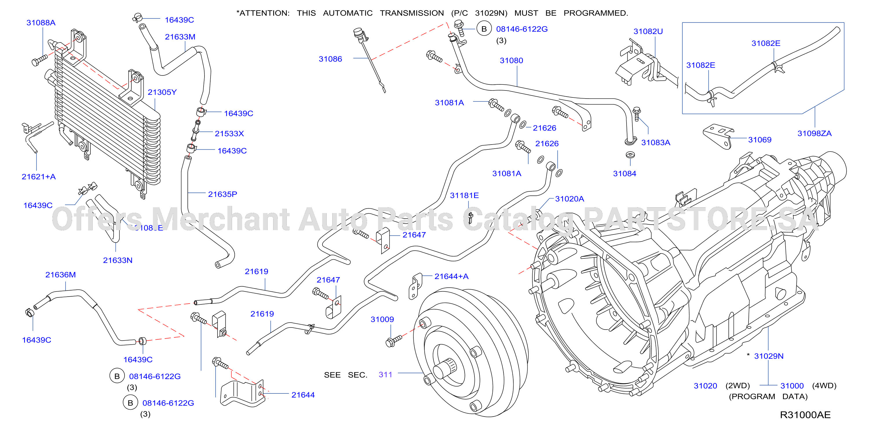 Auto Transmission Transaxle Fitting Auto Trans Assy Fitting