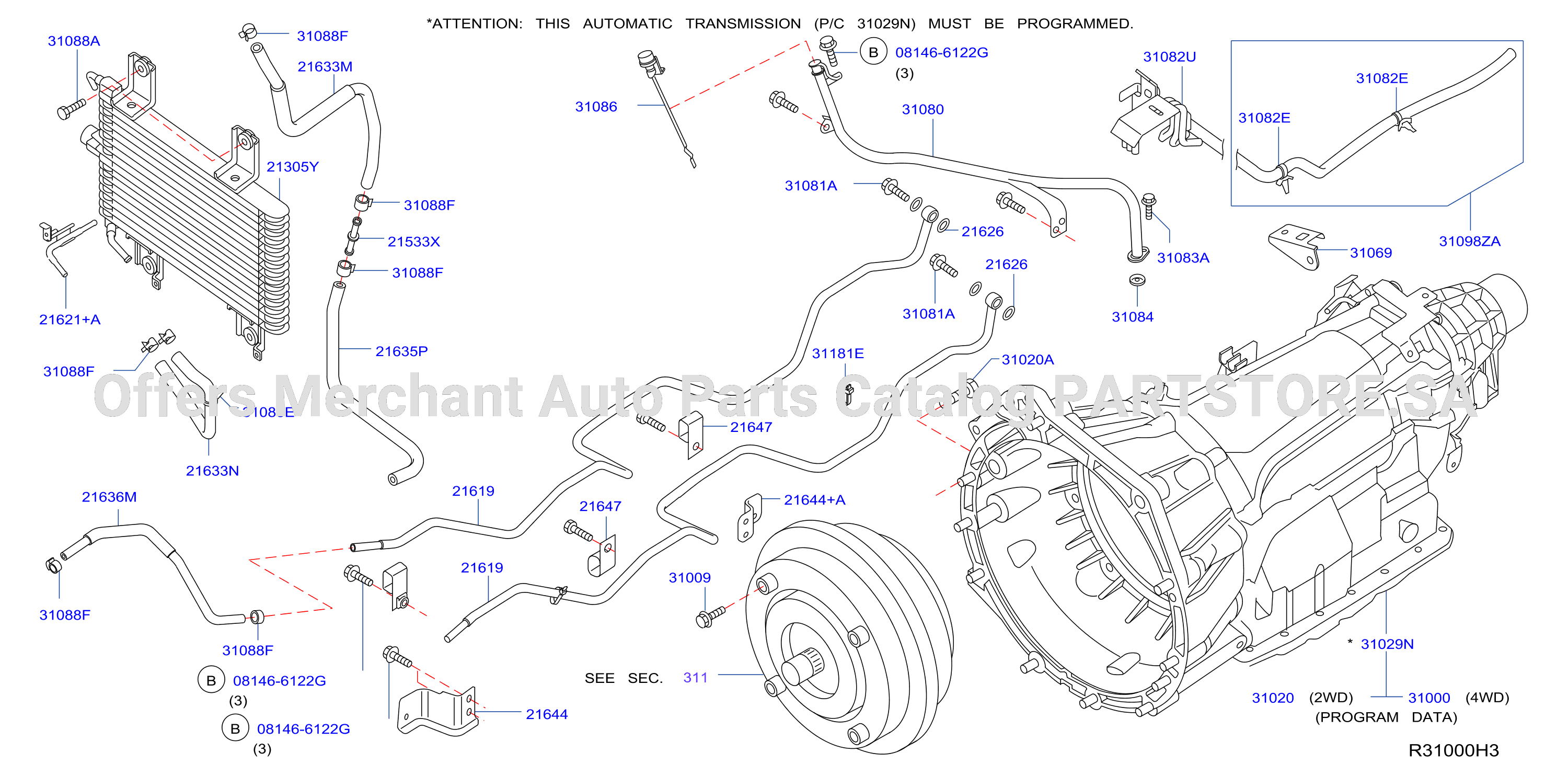 Auto Transmission Transaxle Fitting Auto Trans Assy Fitting