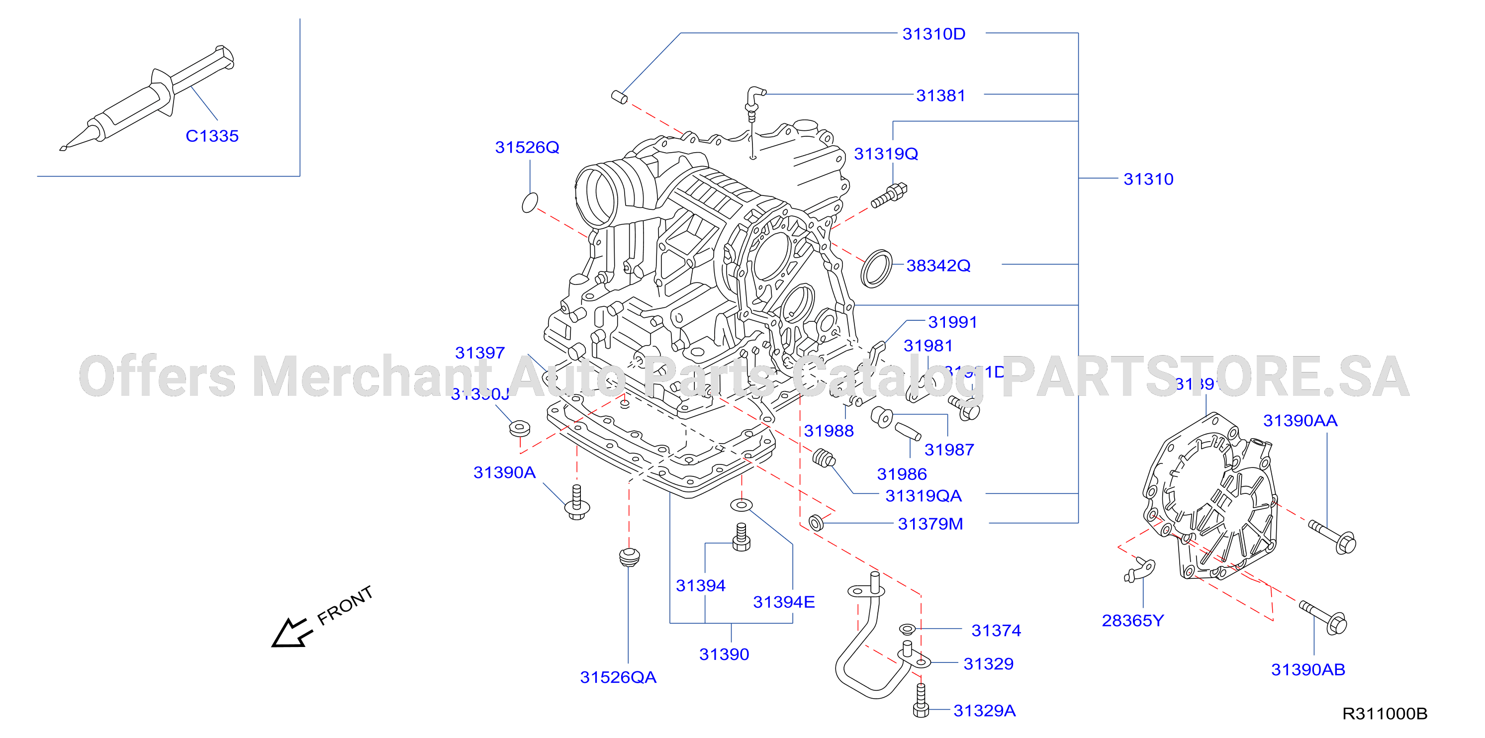Torque Converter Housing Case Transmission Case